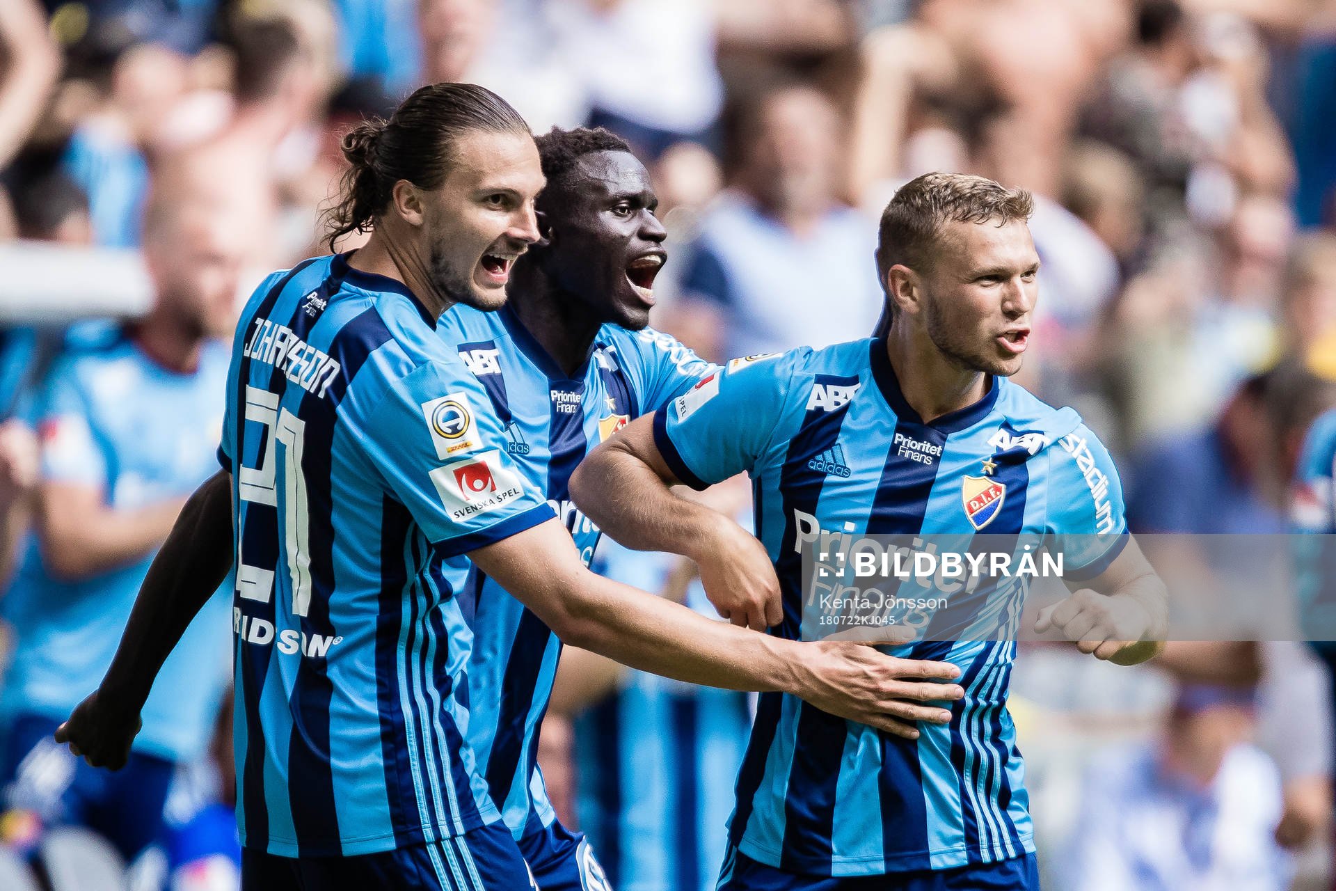 Djurgårdens Aliou Badji jublar