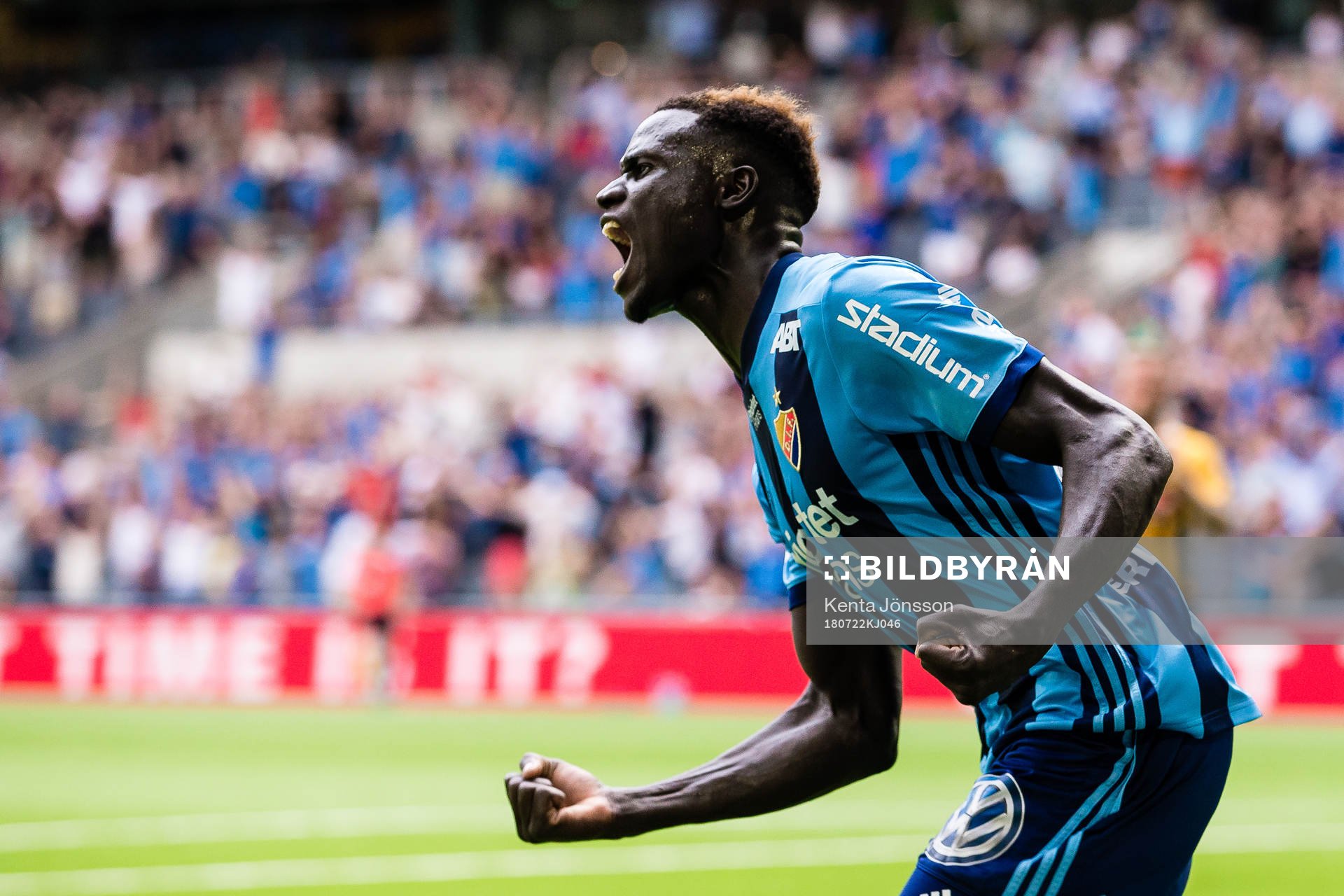 Djurgårdens Aliou Badji jublar