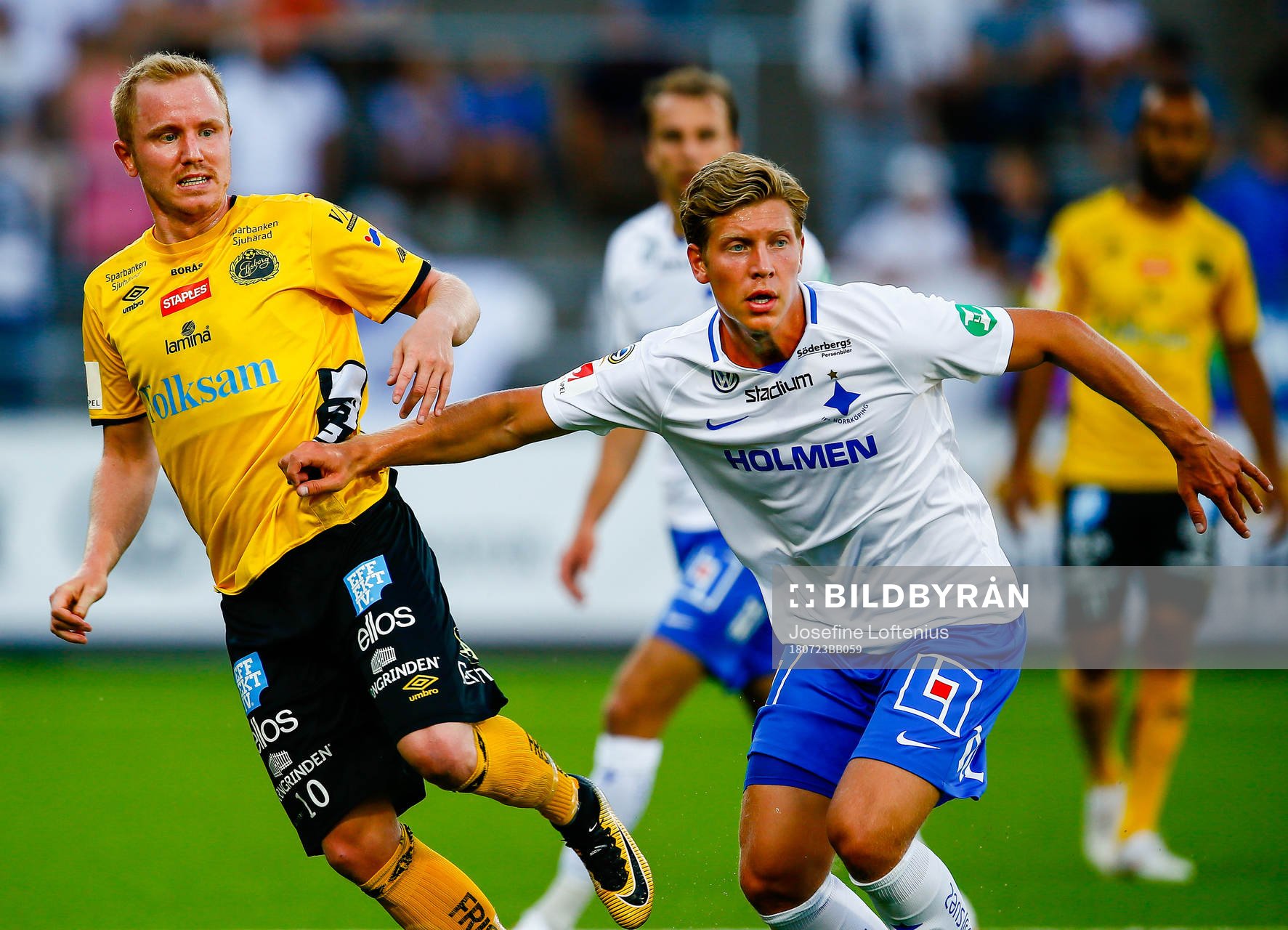 Elfsborgs Simon Lundevall och Norrköpings Alexander