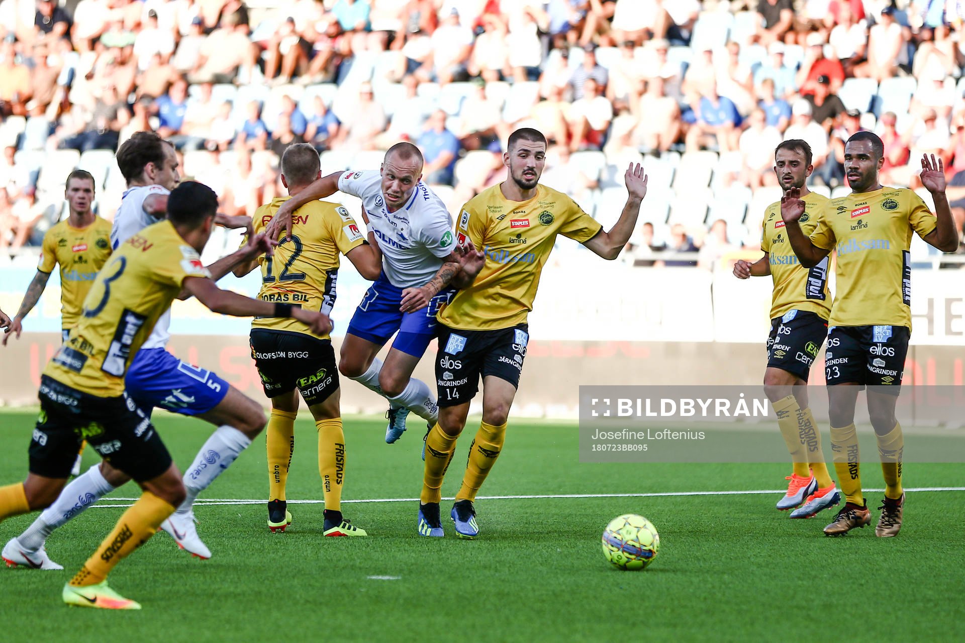 Elfsborgs Joakim Nilsson och Ibrahim Dresevic försvarar