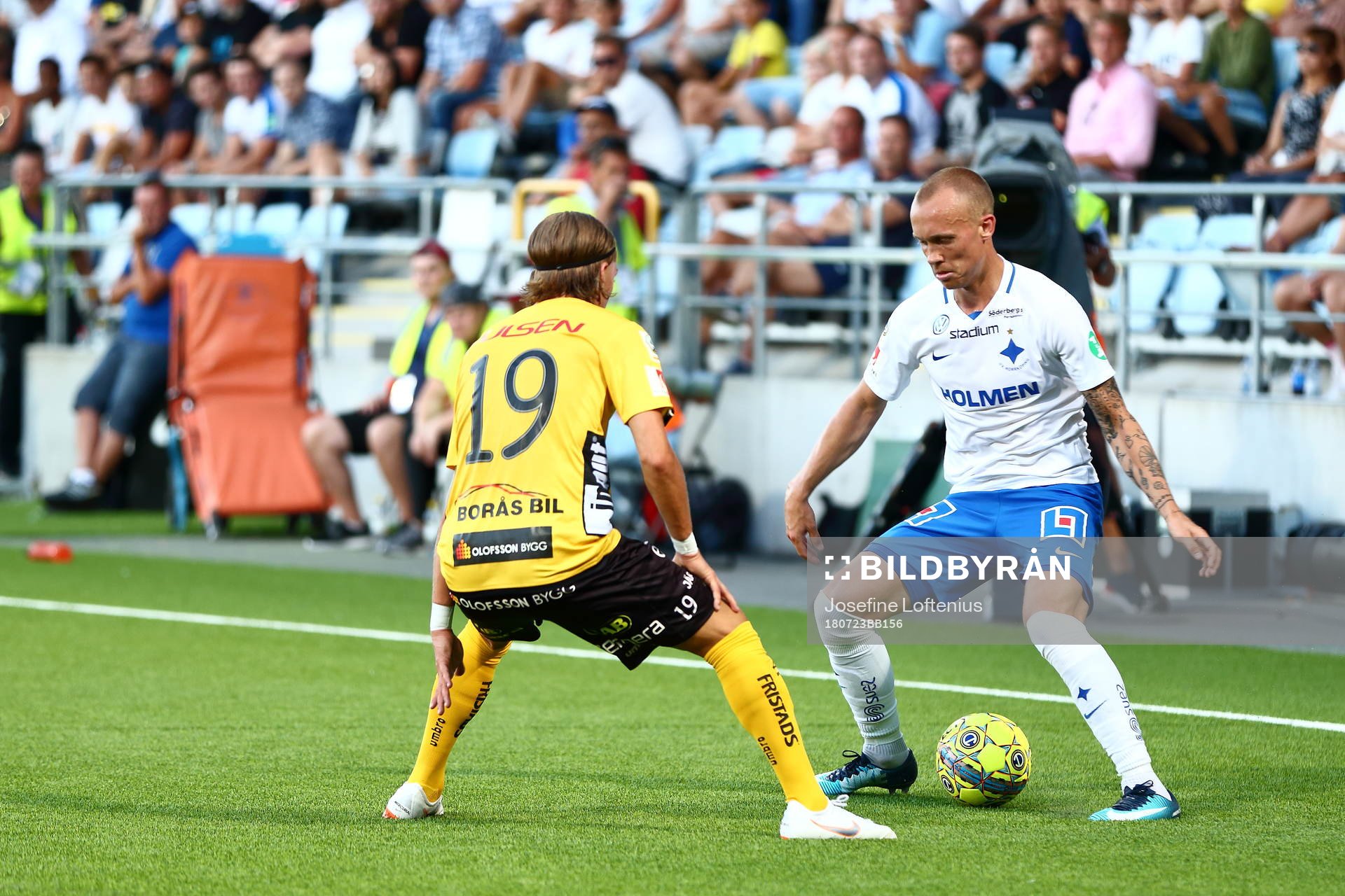 Norrköpings Gudmundur Thorarinsson mot Elfsborgs Jesper