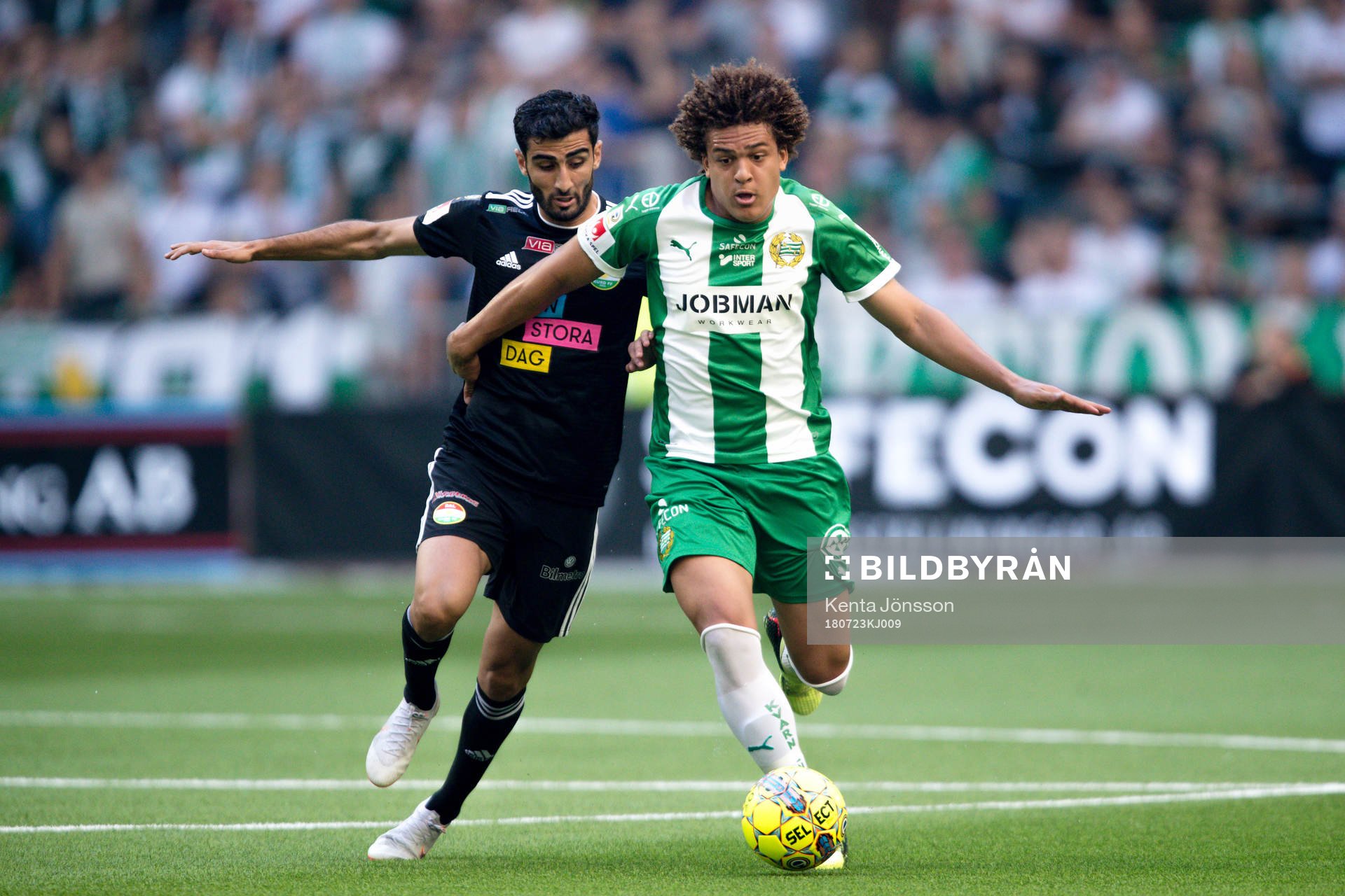 Hammarbys Neto Borges och Dalkurds Ferhad Ayaz
