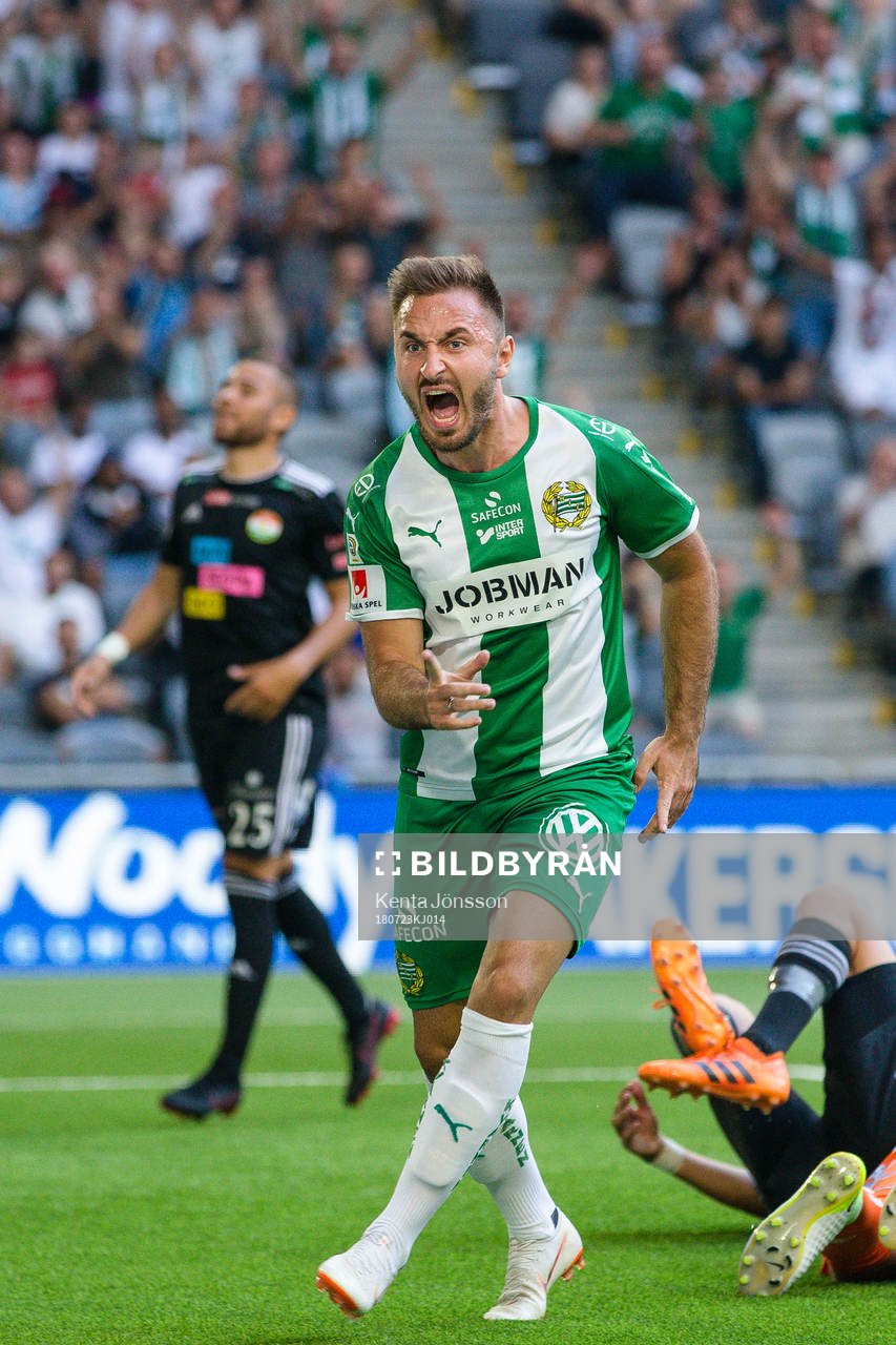 Hammarbys Muamer Tankovic jublar