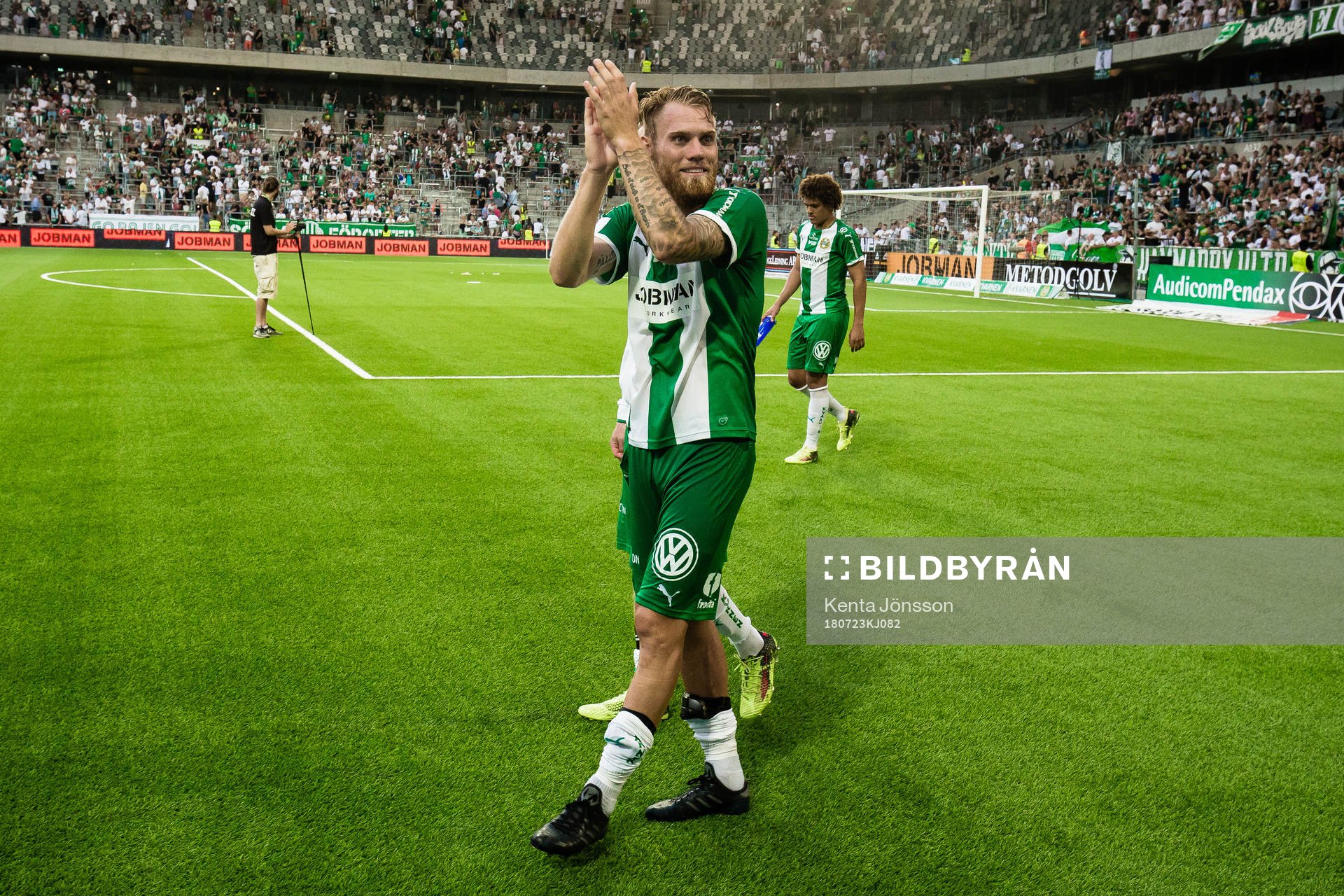 Hammarbys David Fällman jublar