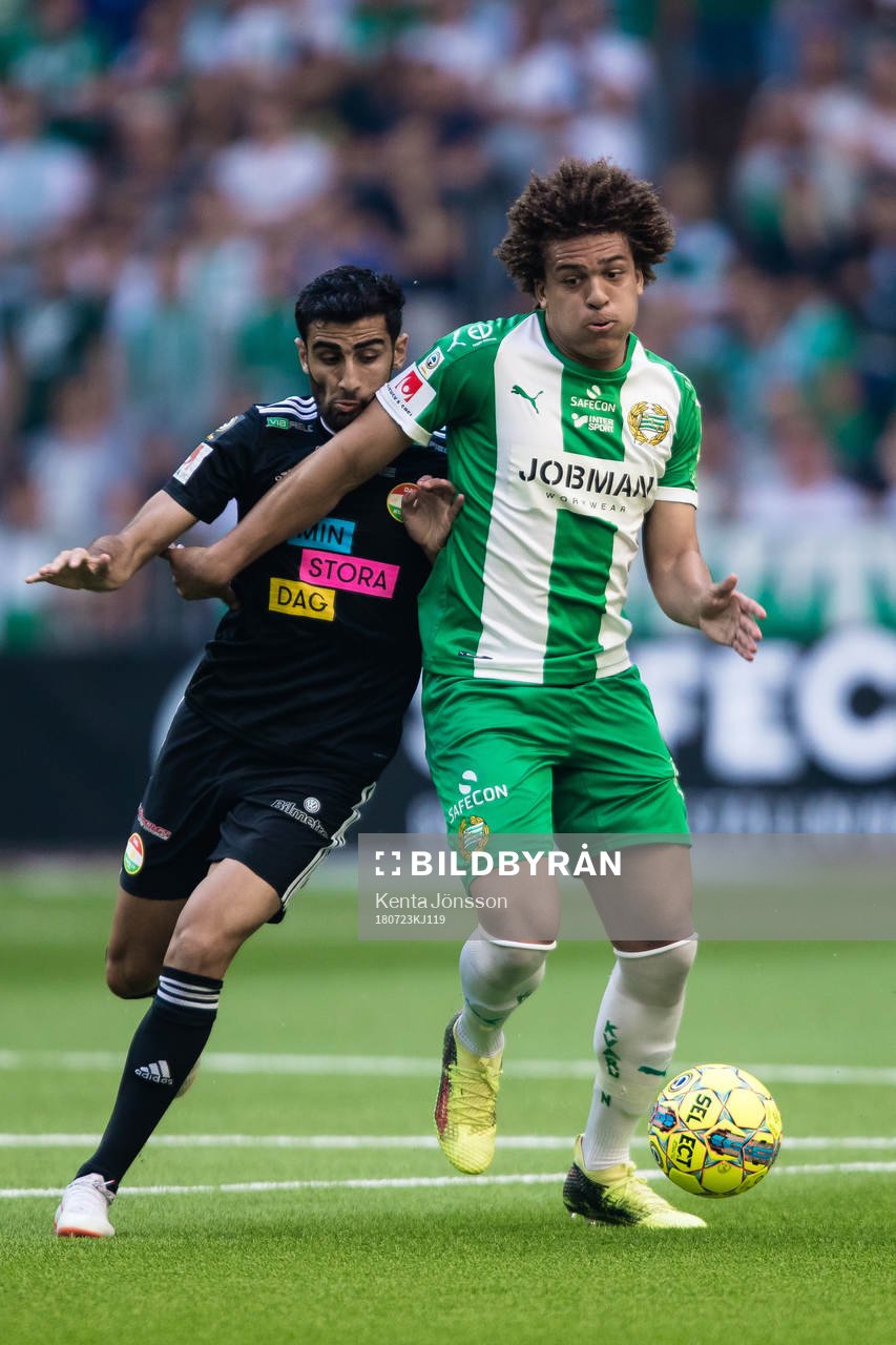 Hammarbys Neto Borges och Dalkurds Ferhad Ayaz