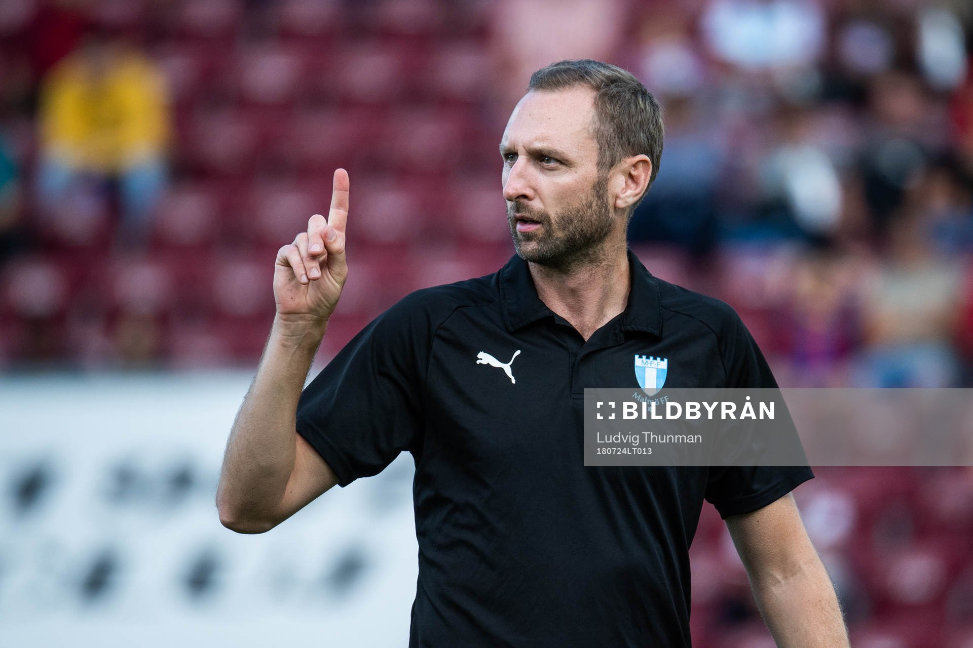 Assistant coach Andreas Georgson of Malmö FF