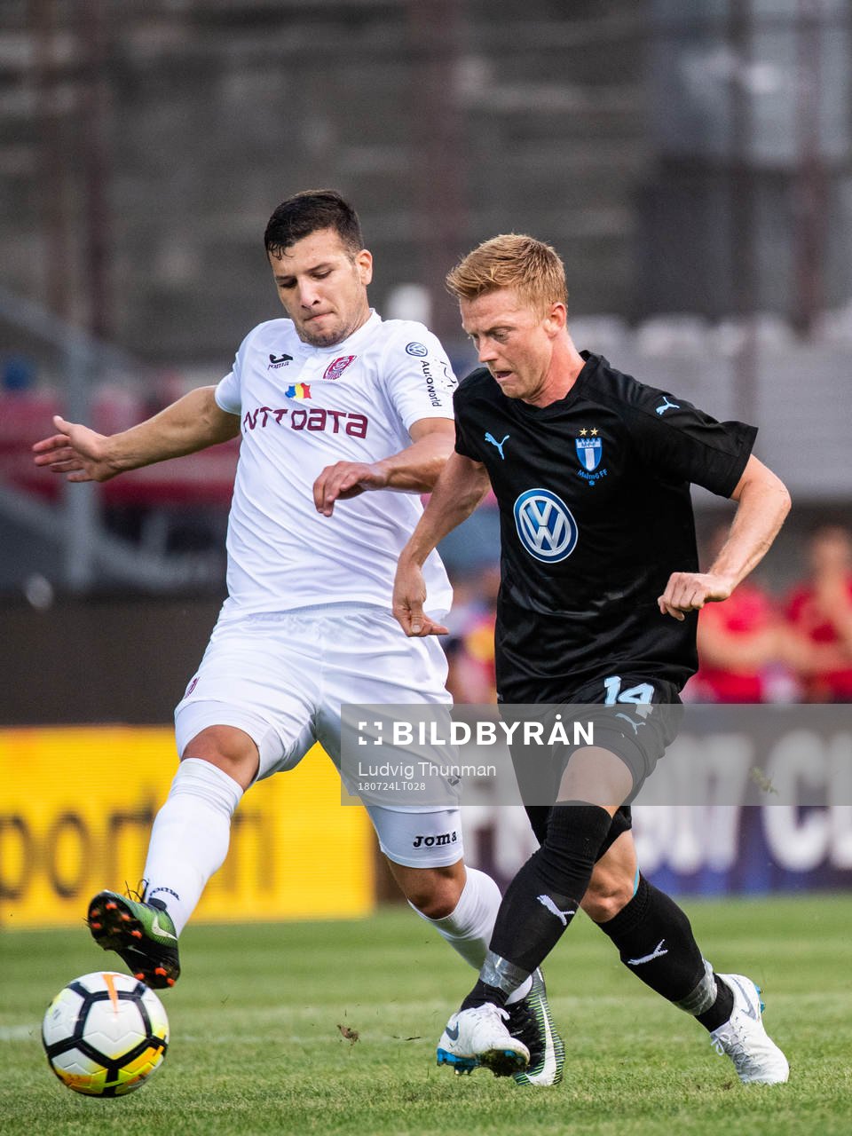 Andrei Mureșan of Cluj and Anders Christiansen of Malmö