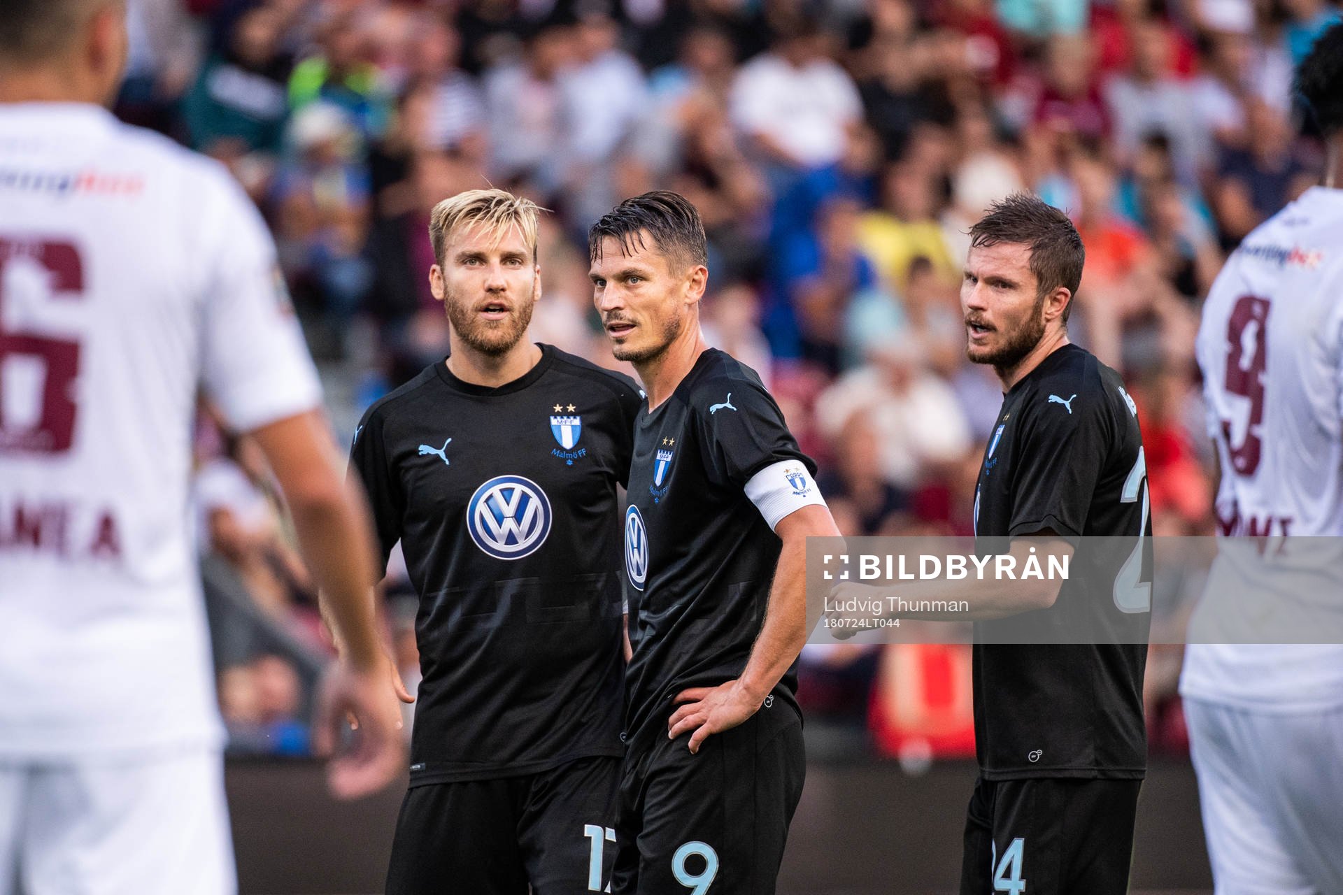 Rasmus Bengtsson, Markus Rosenberg and Lasse Nielsen of
