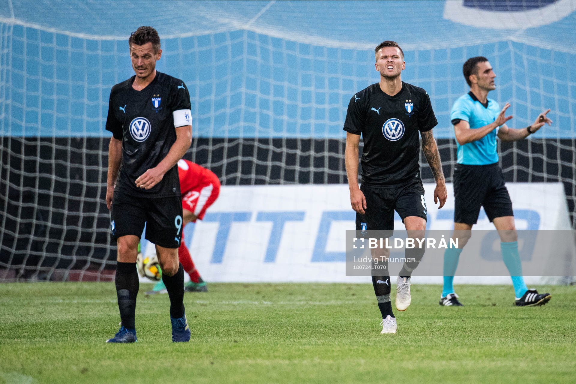 Markus Rosenberg and Arnór Ingvi Traustason of Malmö FF