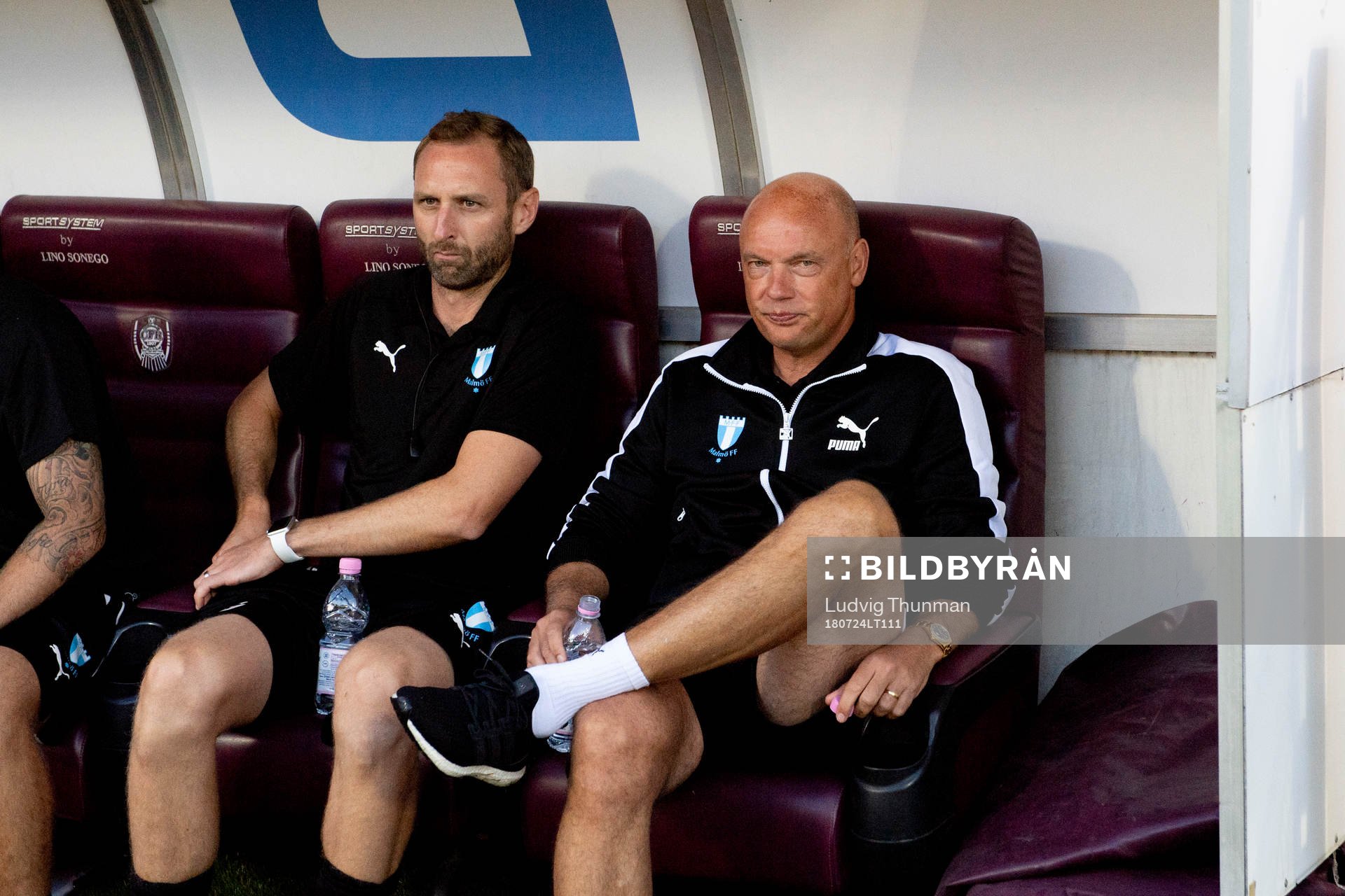 Head coach Uwe Rösler and assistant coach Andreas Georgson