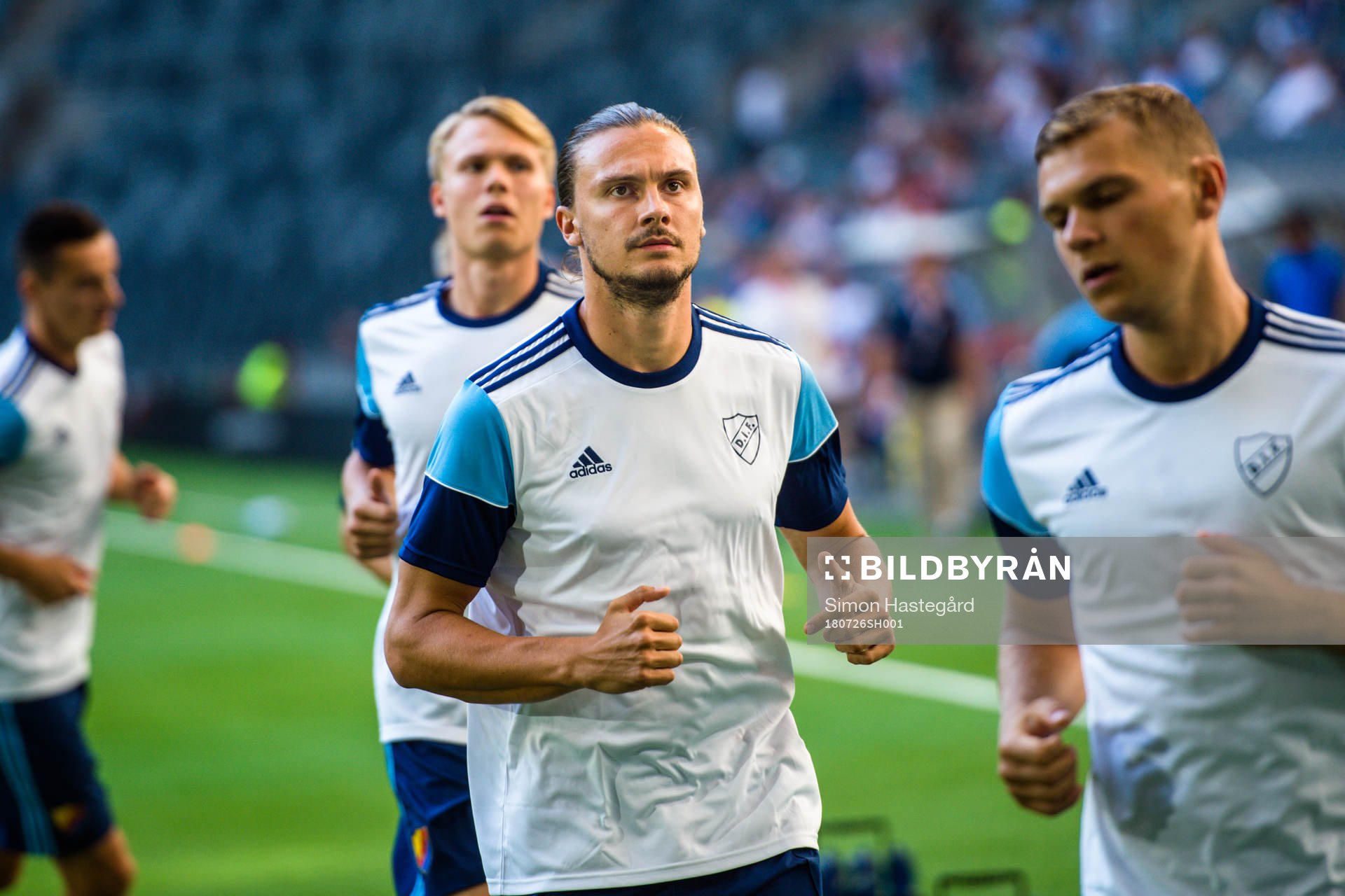 Erik Johansson of Djurgårdens prior to the UEFA Europa