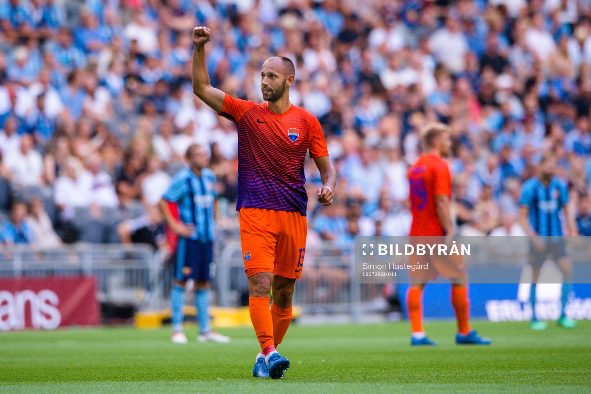 Sergiy Yavorskyy of Mariupol celebrates the 0-1 goal
