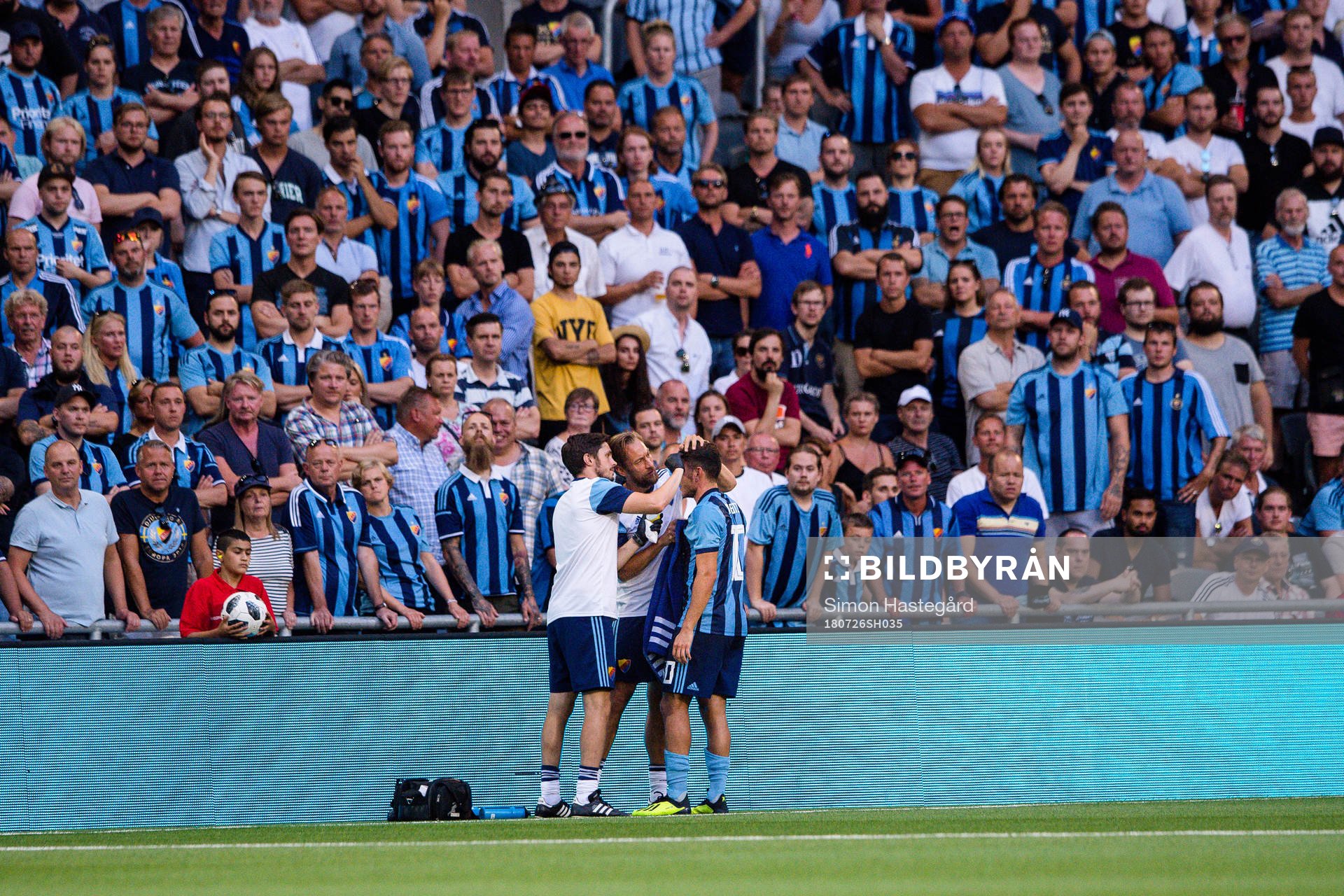 Kerim Mrabti of Djurgården in pain