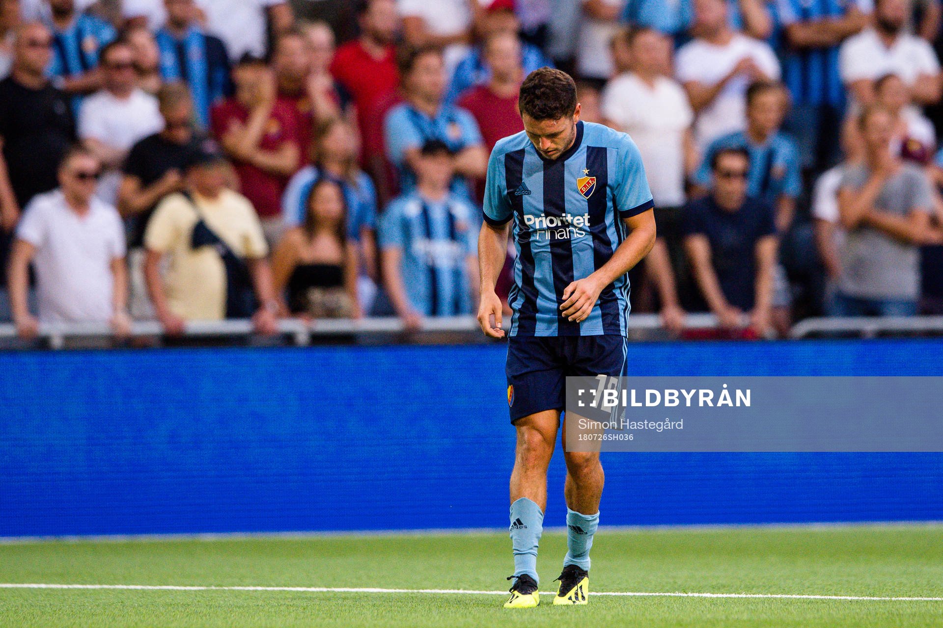 Kerim Mrabti of Djurgården in pain