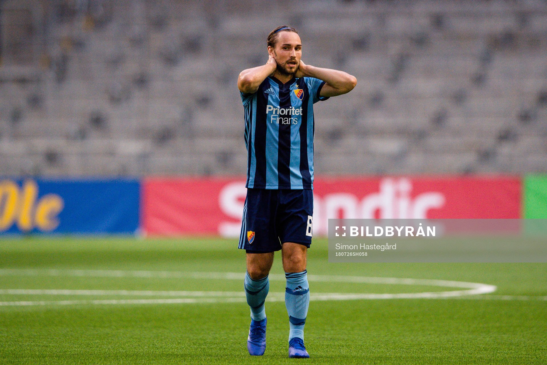 Kevin Walker of Djurgården looks dejected