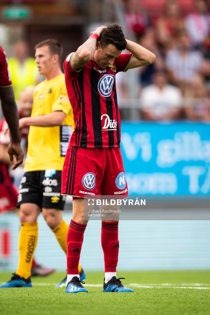 Östersunds Jamie Hopcutt deppar