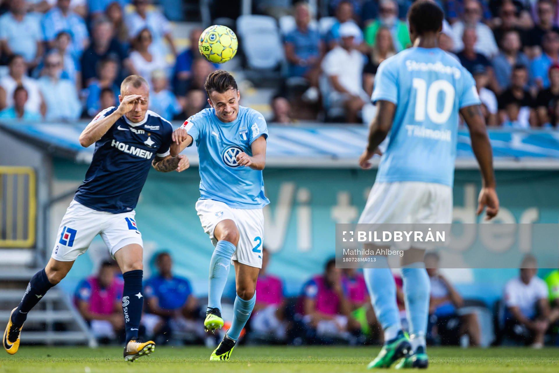 Norrköpings Gudmundur Thorarinsson och Malmö FFs Andreas