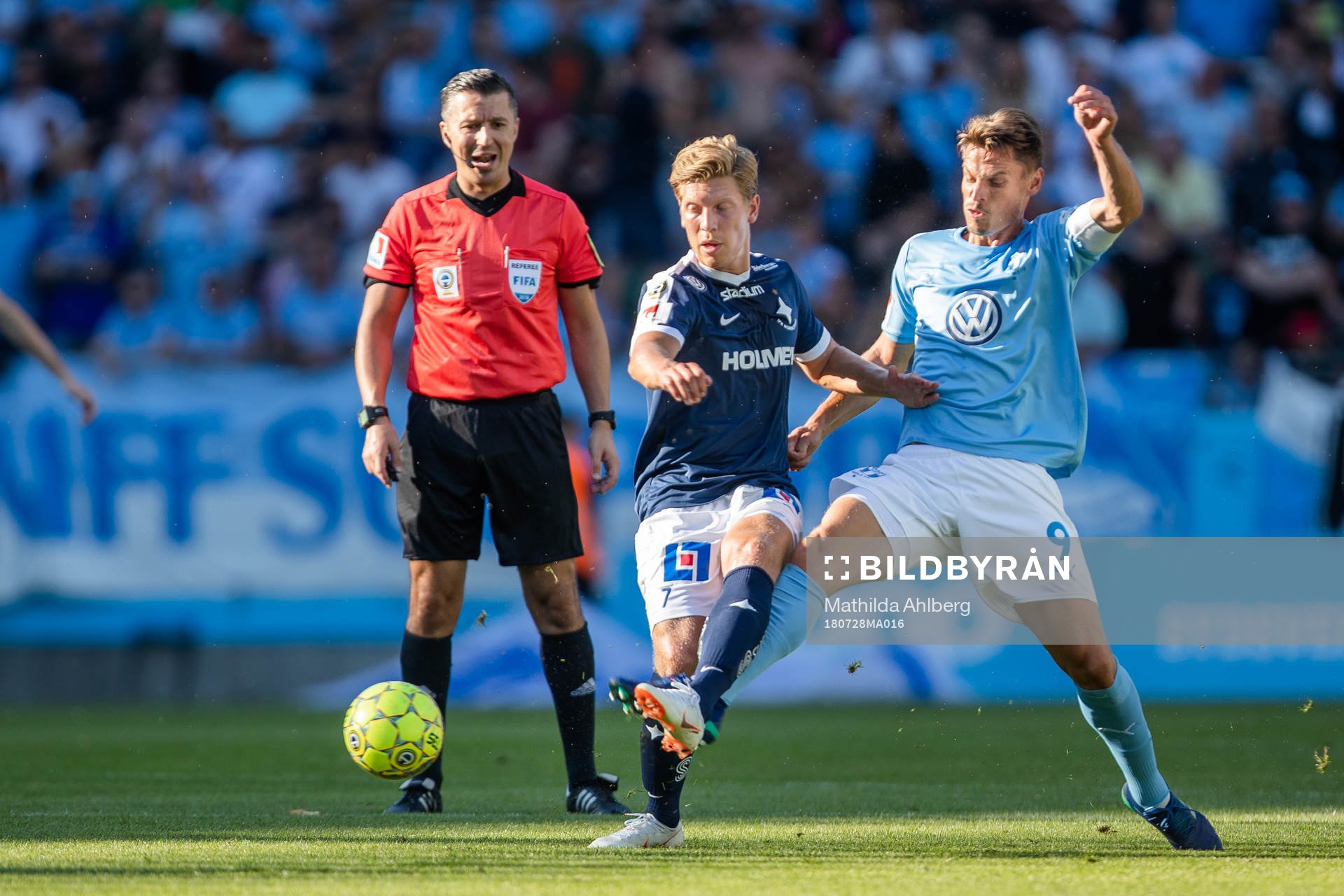 Norrköpings Alexander Fransson och Malmö FFs Markus