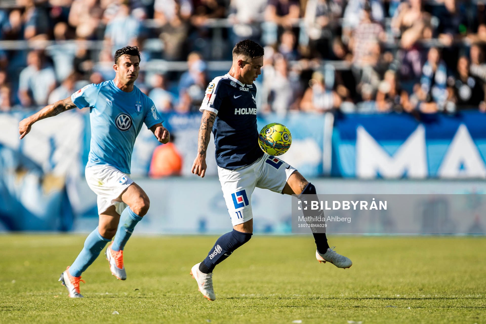Malmö FFs Behrang Safari och Norrköpings David Moberg