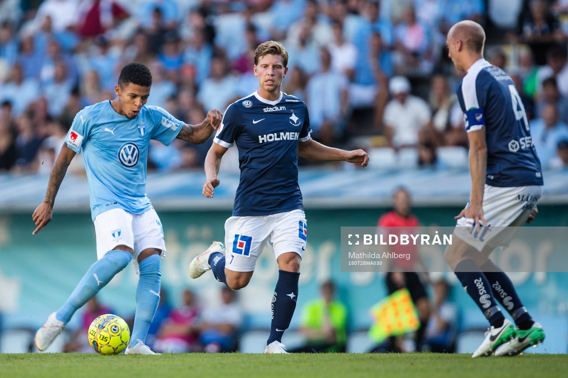 Malmö FFs Romain Gall utmanar Norrköpings Alexander