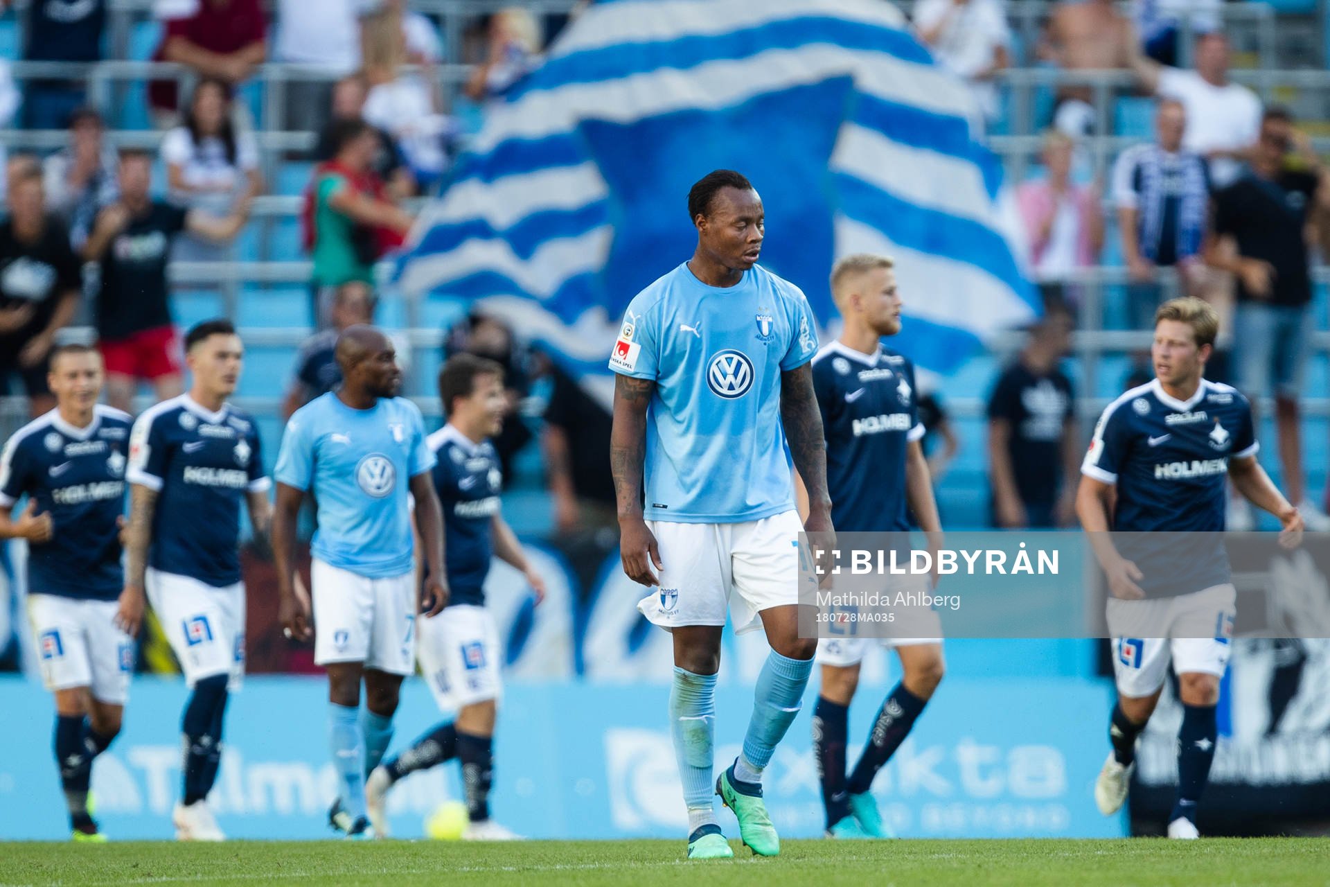 Malmö FFs Carlos Strandberg deppar