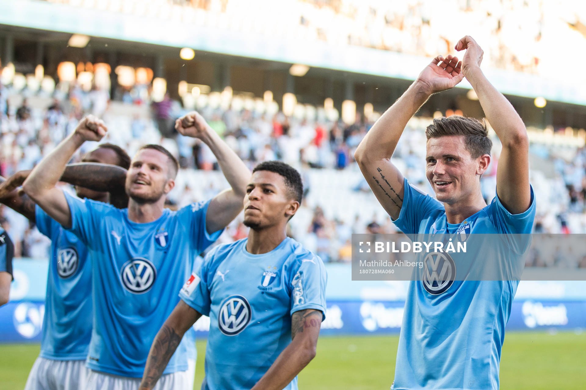 Malmö FFs Lasse Nielsen, Romain Gall och Marcus Antonsson