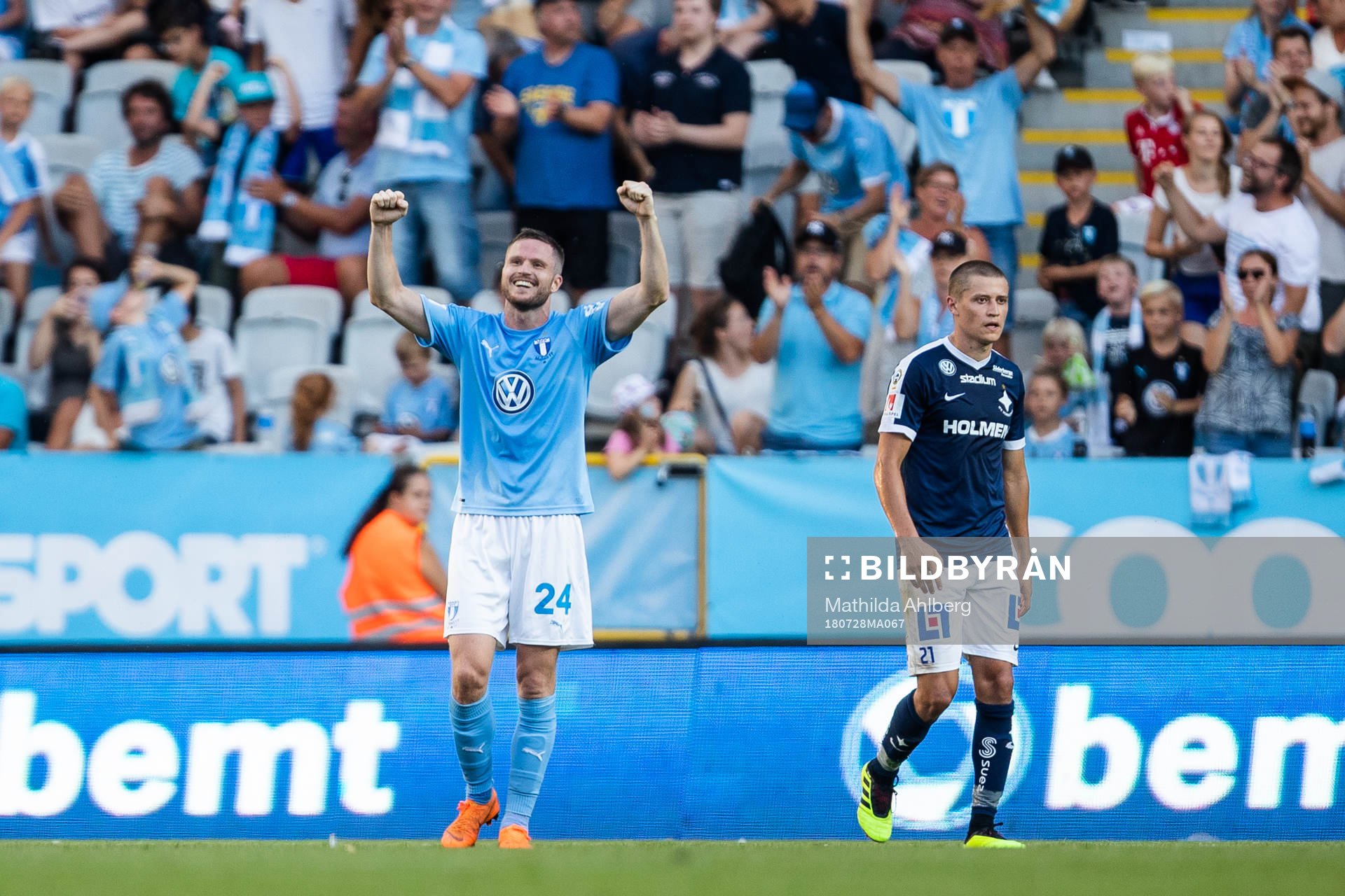 Malmö FFs Lasse Nielsen jublar