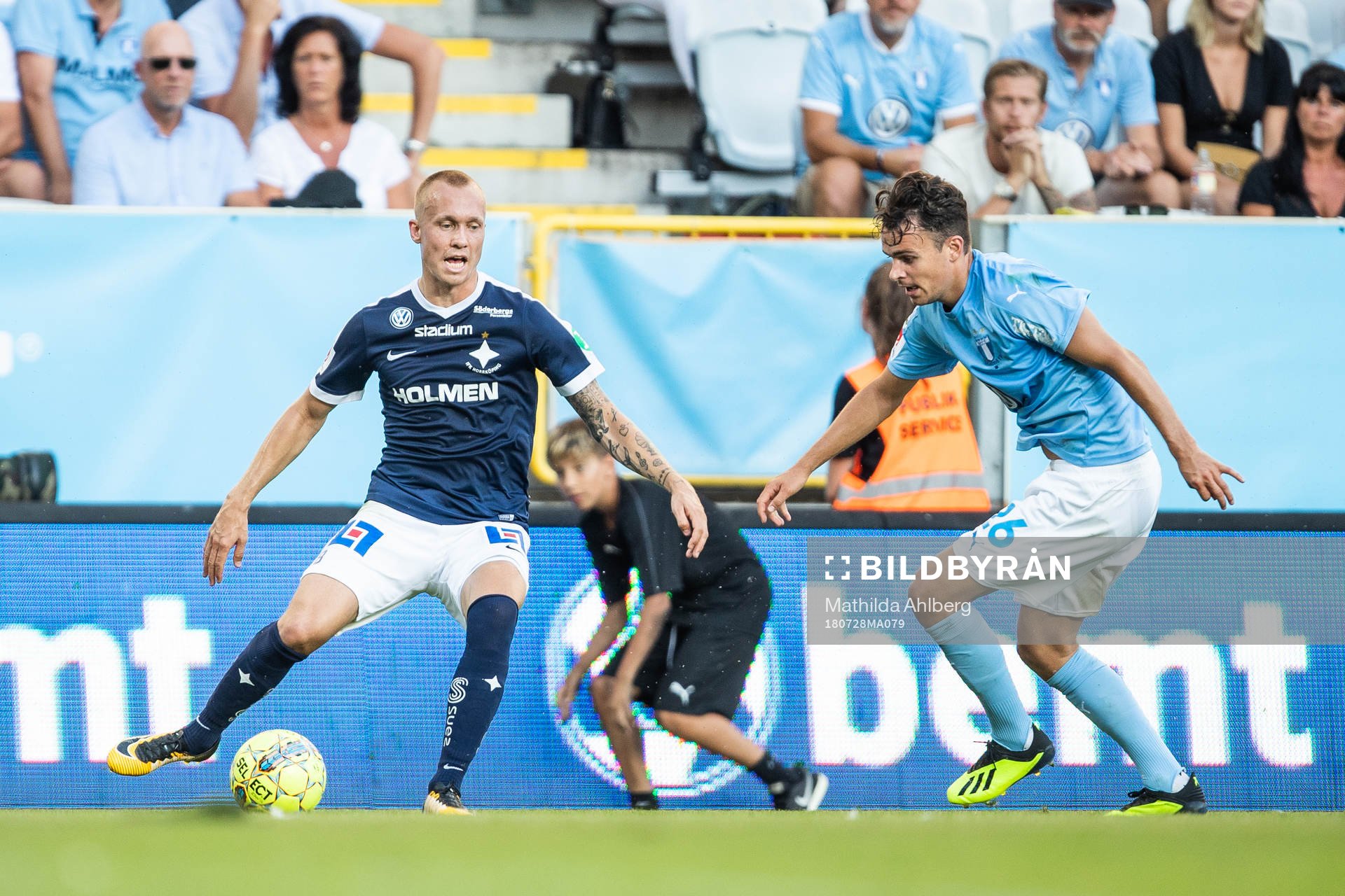 Norrköpings Gudmundur Thorarinsson och Malmö FFs Andreas