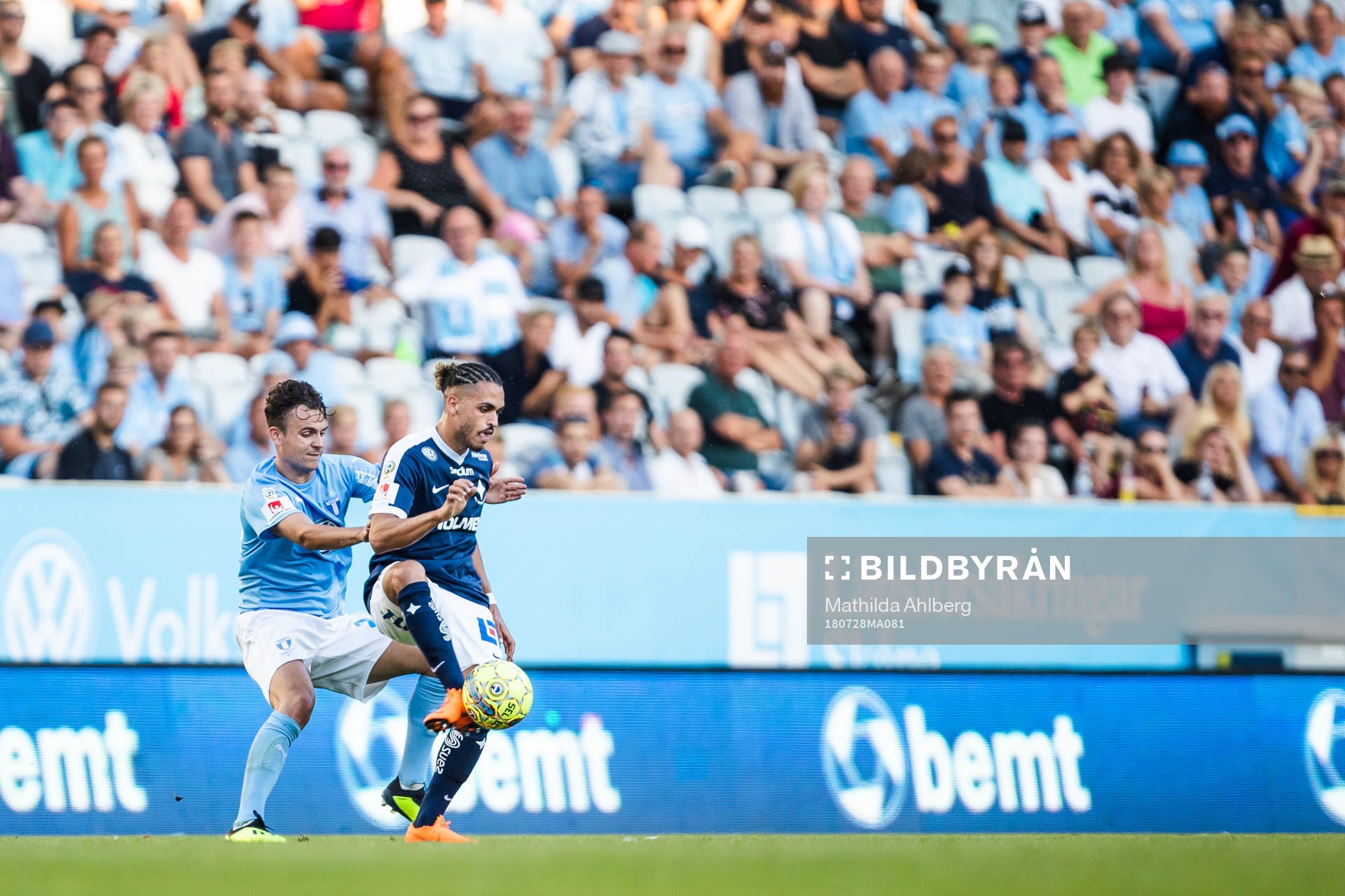 Malmö FFs Andreas Vindheim och Norrköpings Alexander