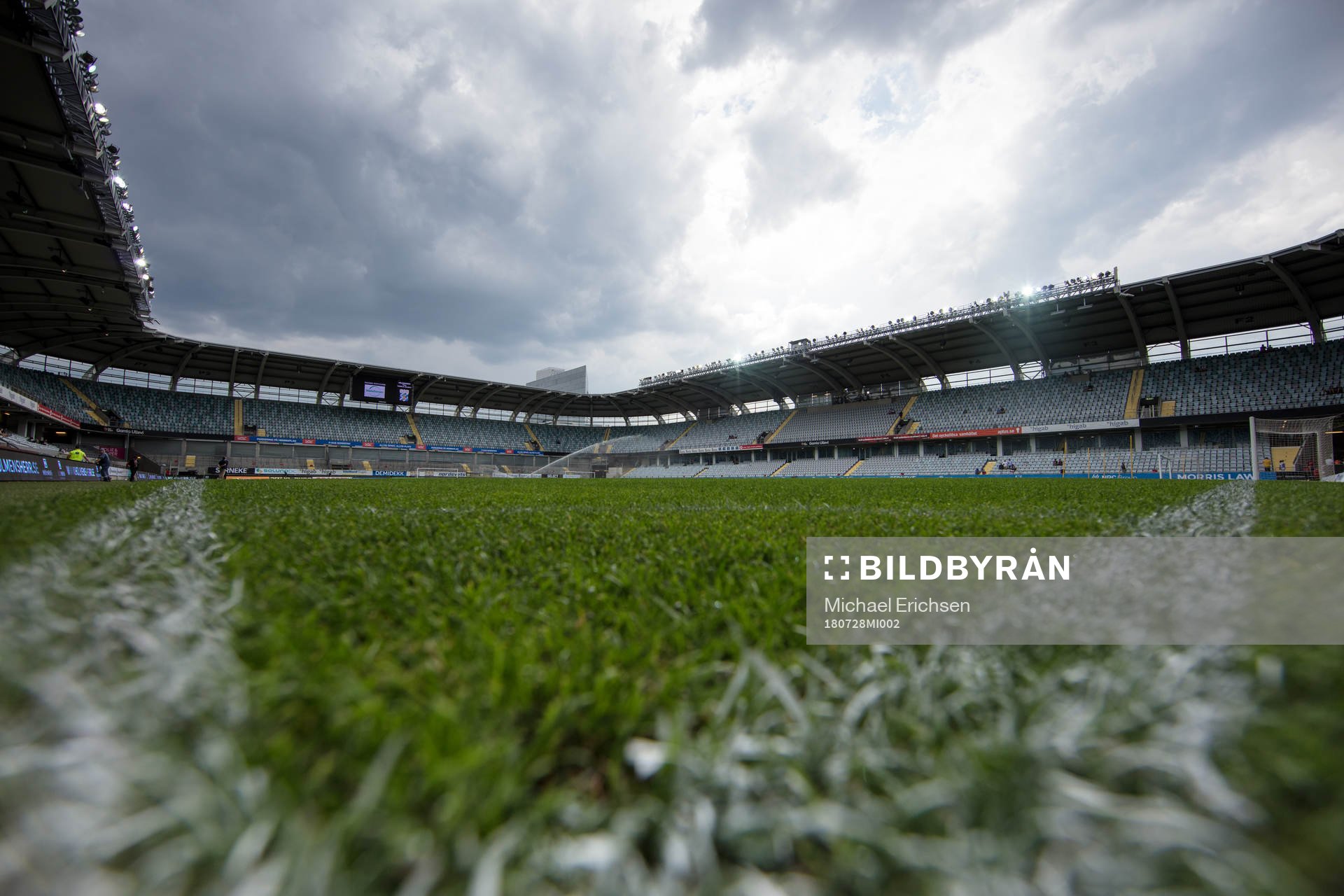 Arena Gamla Ullevi innan fotbollsmatchen i allsvenskan