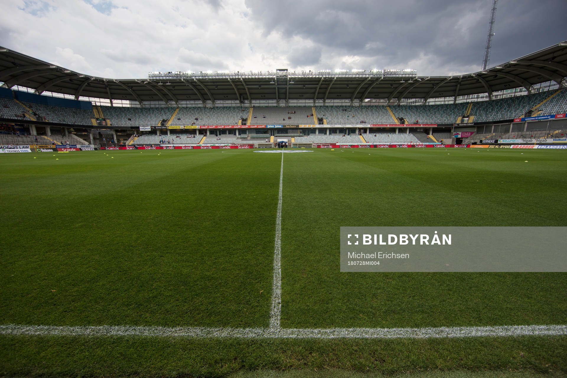 Arena Gamla Ullevi innan fotbollsmatchen i allsvenskan