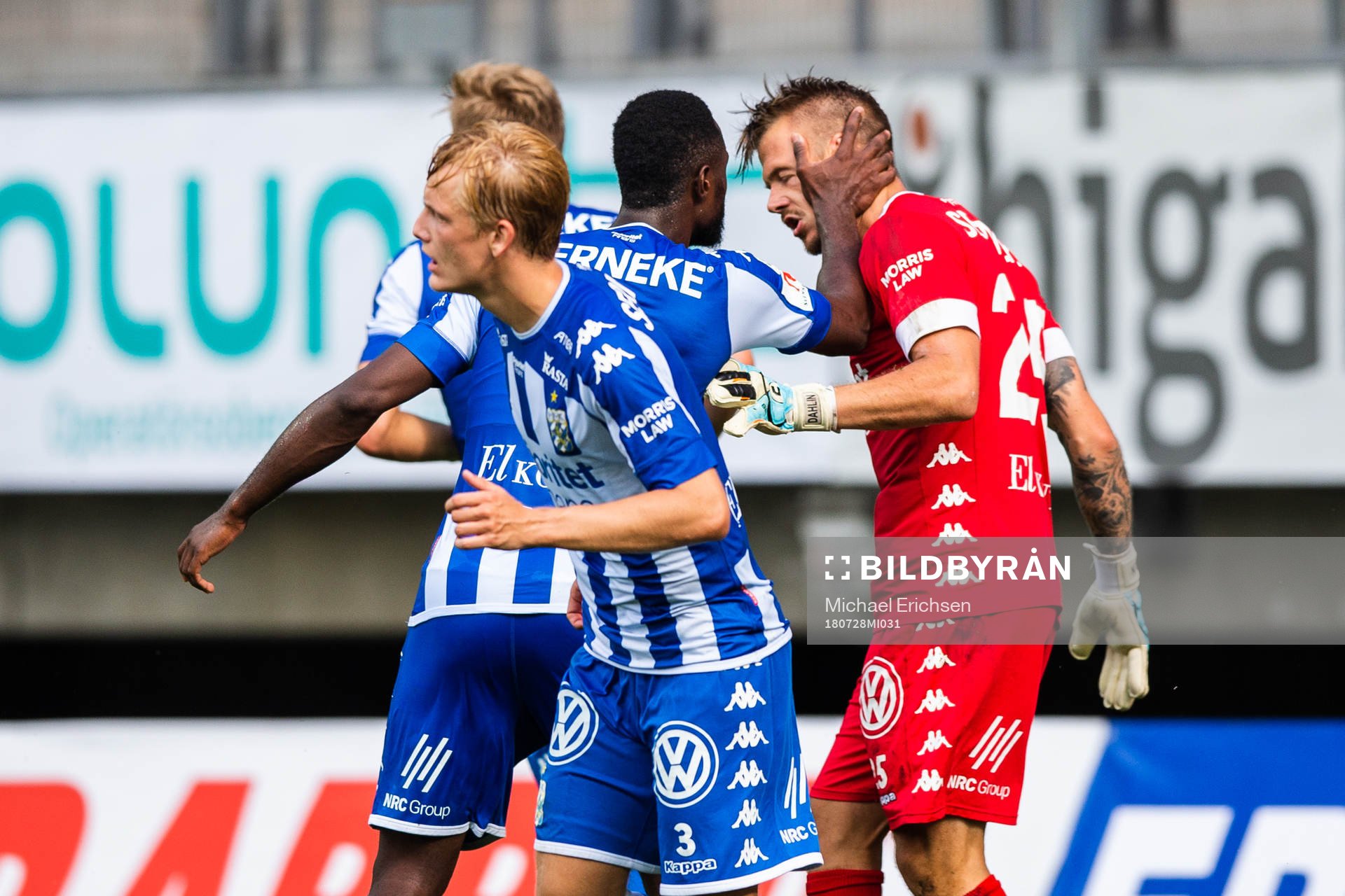 IFK Göteborgs Vajebah Kaliefah Sakor jublar med målvakt
