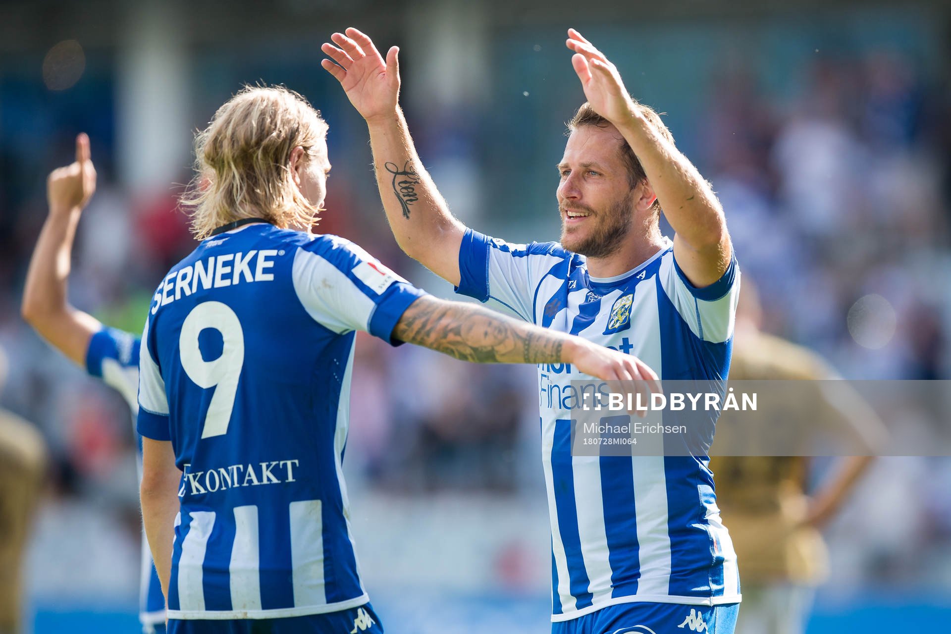 IFK Göteborgs Elias Mar Omarsson och Tobias Hysén