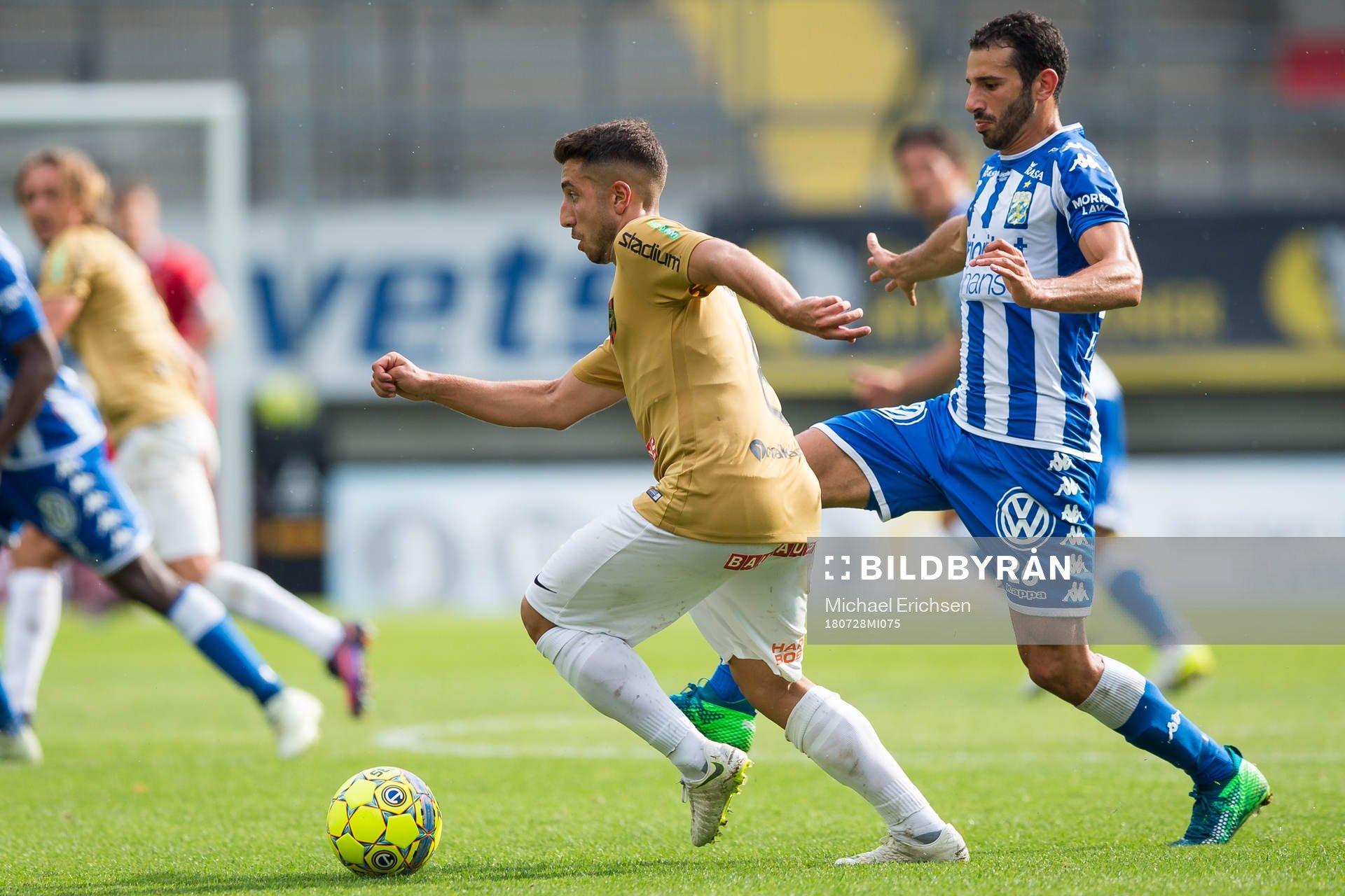 Brommapojkarnas Moustafa Zeidan mot IFK Göteborgs André