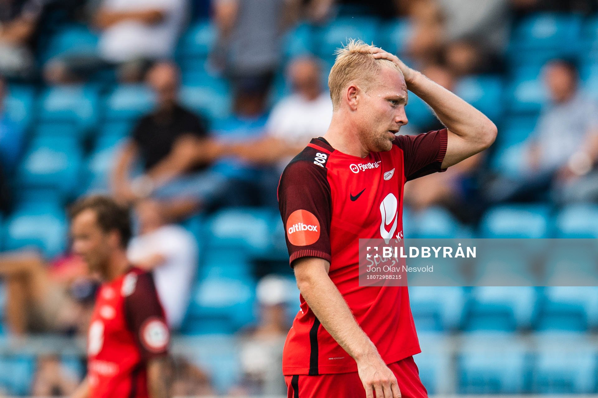 Henrik Kjelsrud Johansen of Brann looks dejected