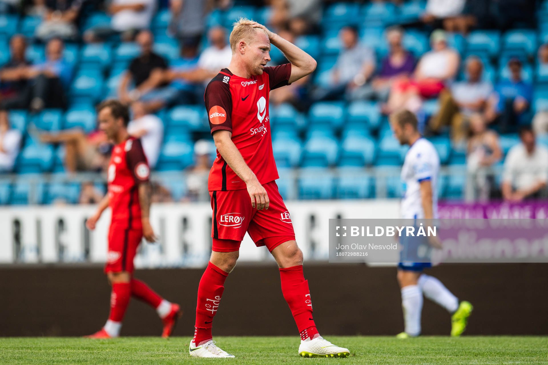 Henrik Kjelsrud Johansen of Brann looks dejected
