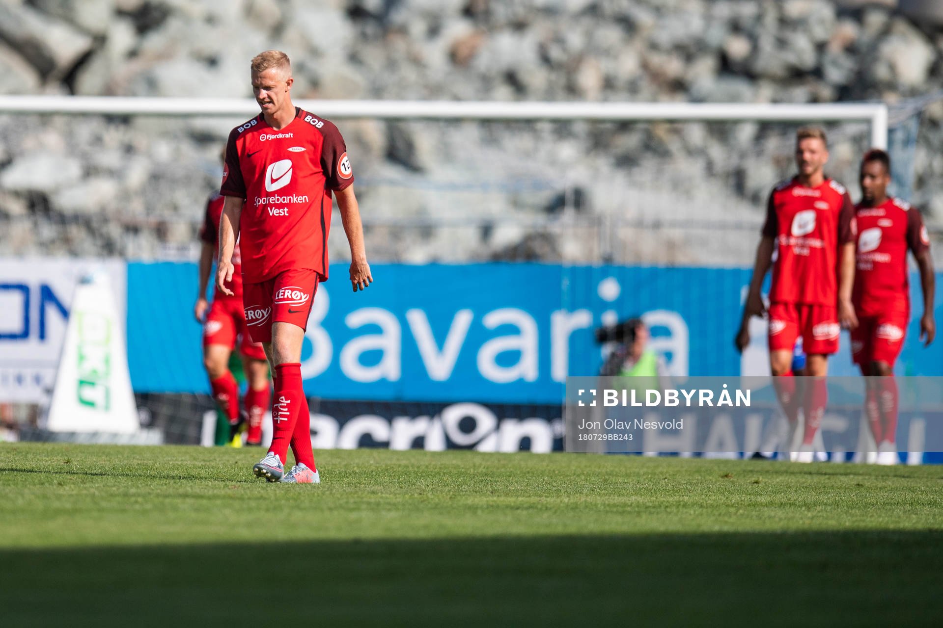 Peter Orry Larsen of Brann looks dejected