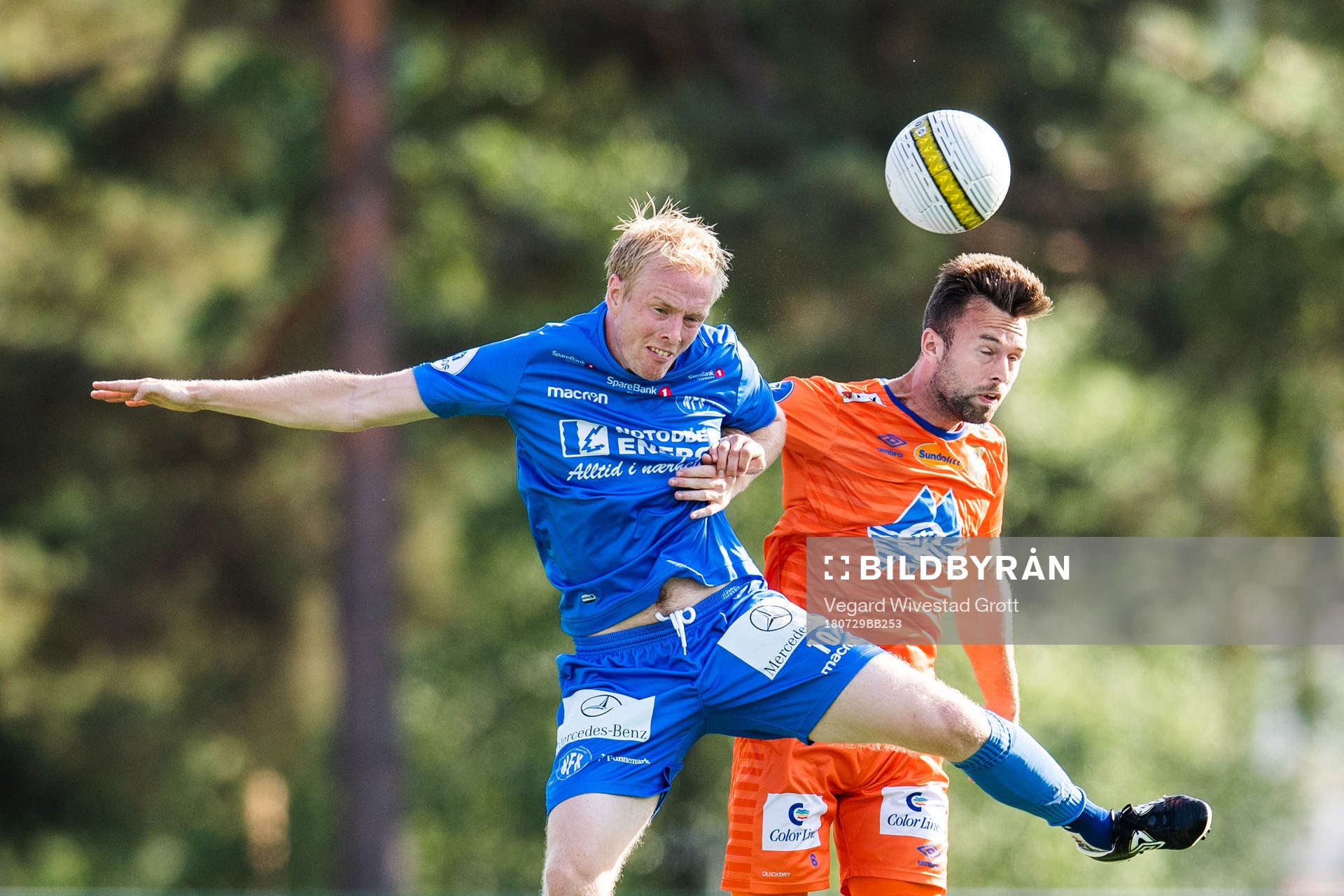 Erik Midtgarden of Notodden and Kaj Ramsteijn of Aalesund
