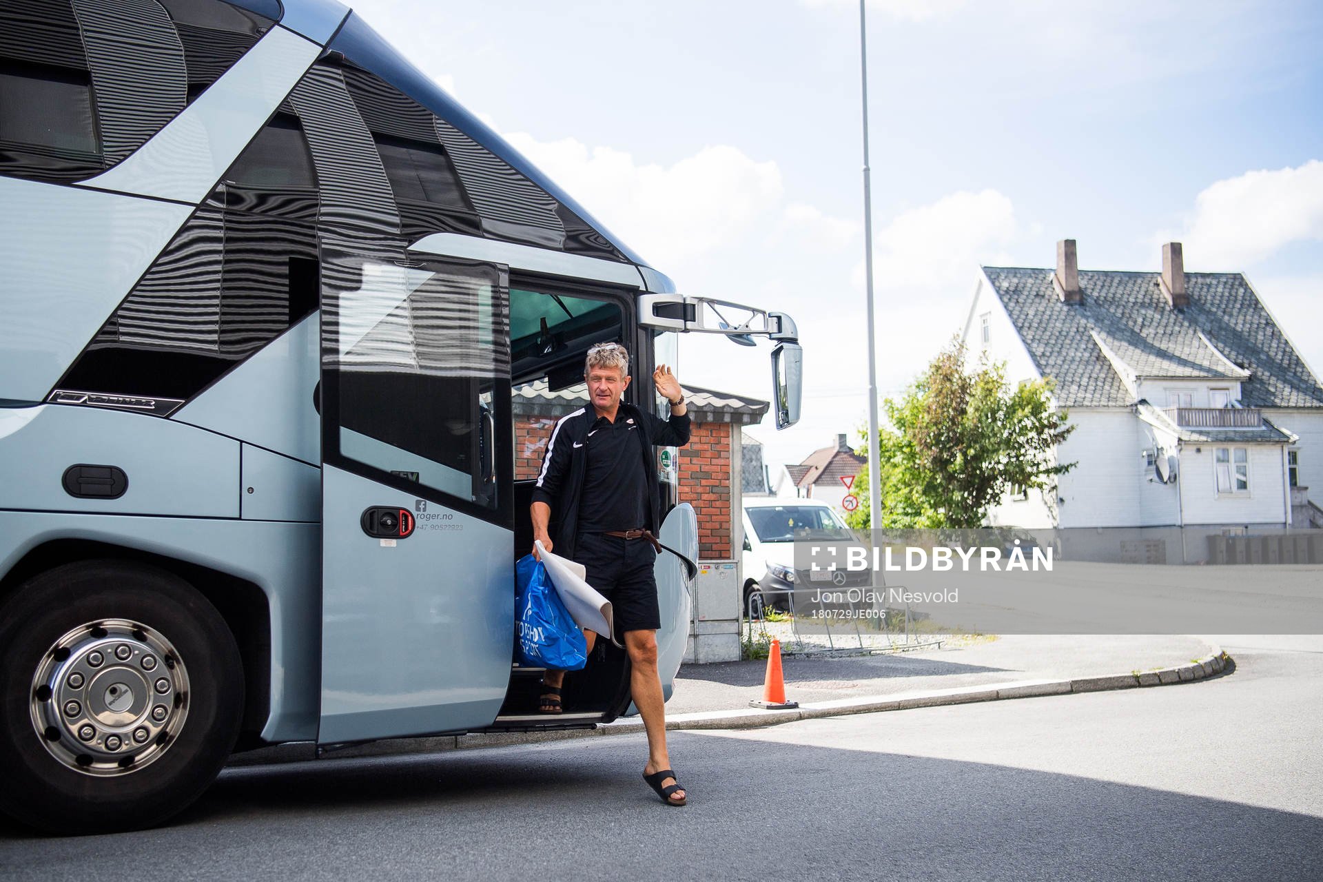 Lars Arne Nilsen, head coach of Brann, arrives