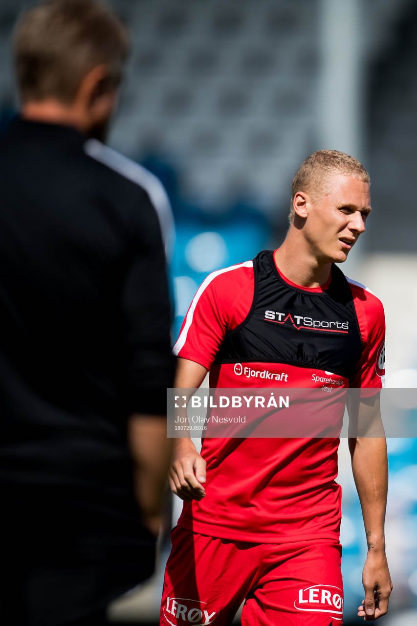 during the friendly match between Haugesund and Brann