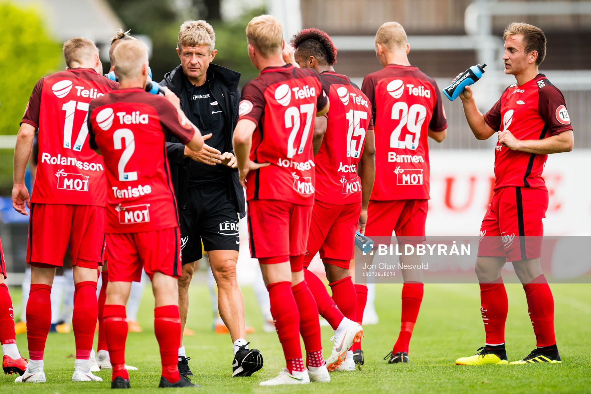 Lars Arne Nilsen, head coach of Brann, together with the