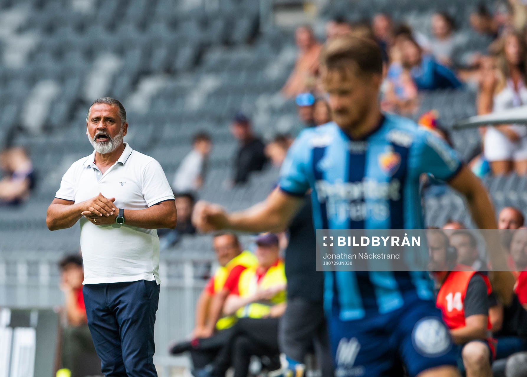 Djurgårdens tränare Õzcan Melkemichel