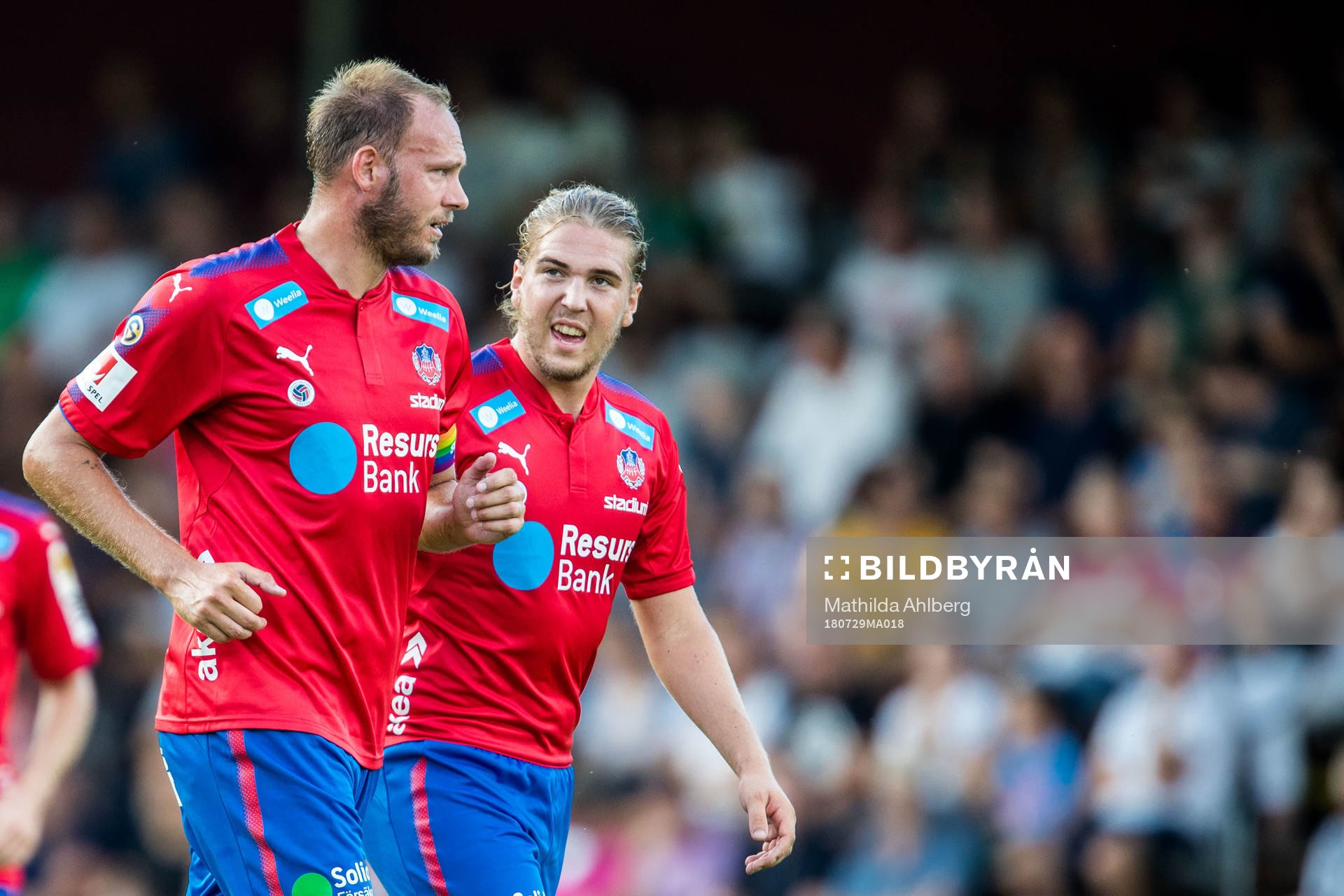 Helsingborgs Andreas Granqvist och Charlie Weberg