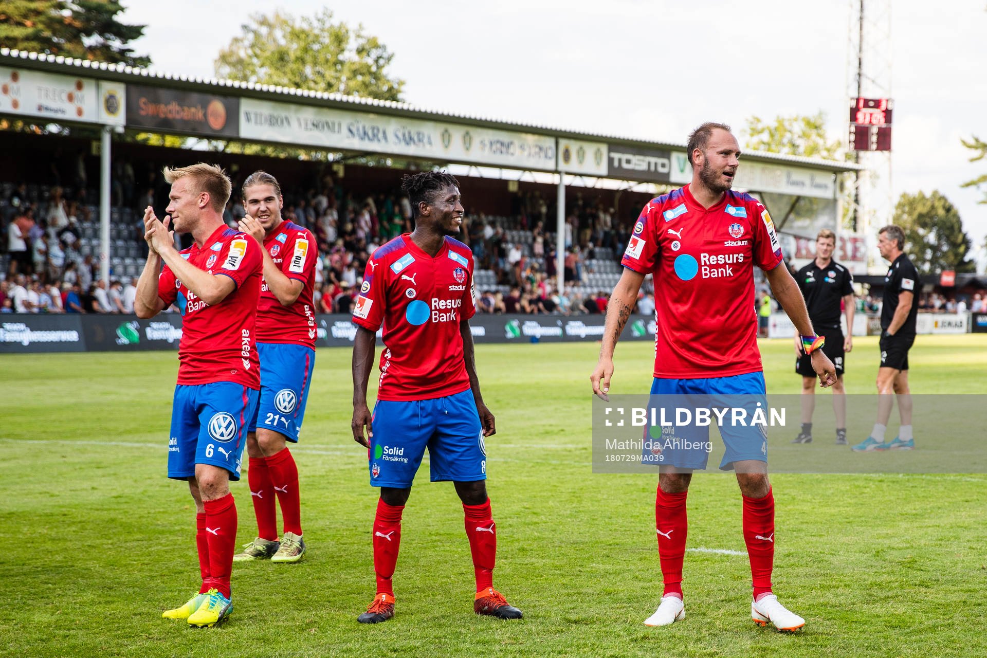 Helsingborgs Andreas Landgren, Mamudu Moro och Andreas