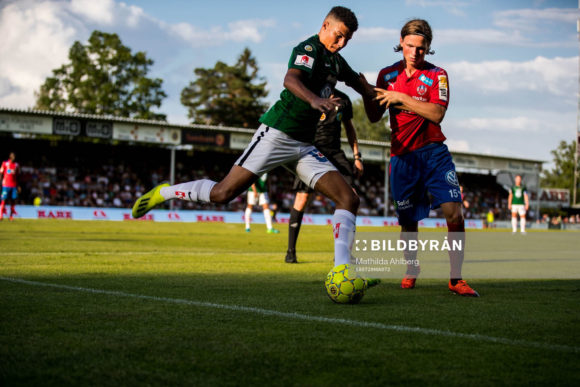 Jönköpings Alexander Jallow och Helsingborgs Max Svensson