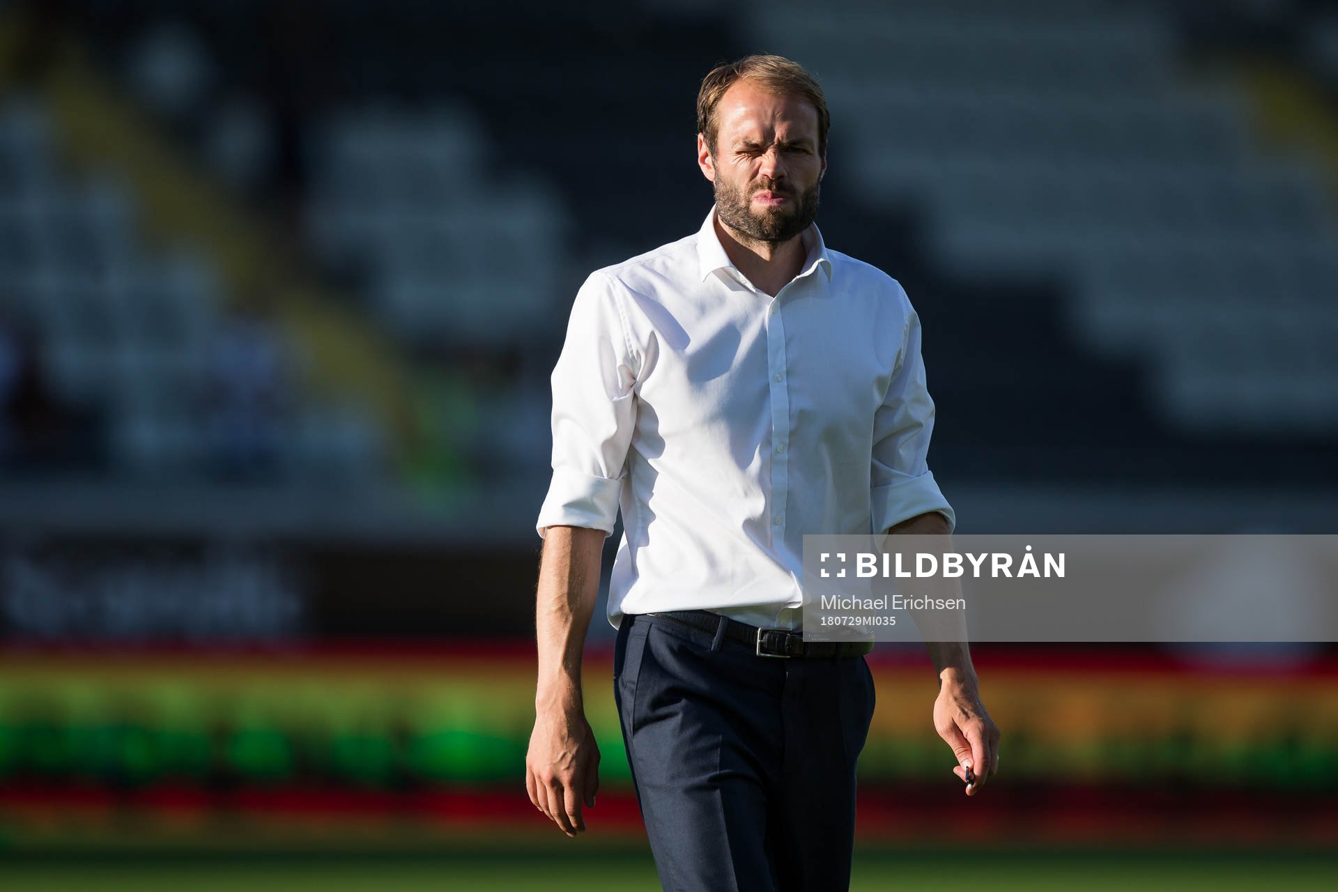 Häckens tränare Andreas Alm deppar