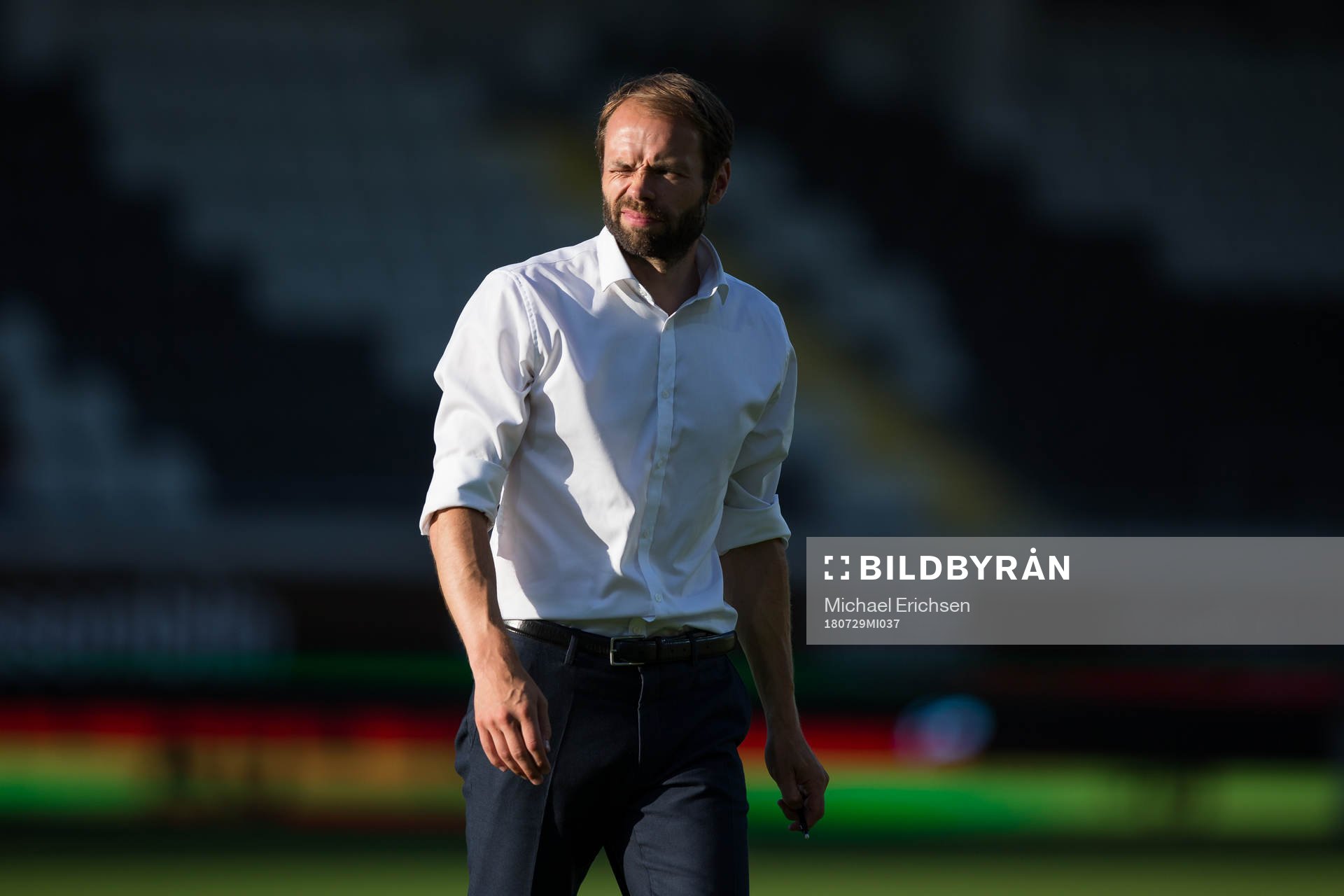 Häckens tränare Andreas Alm deppar