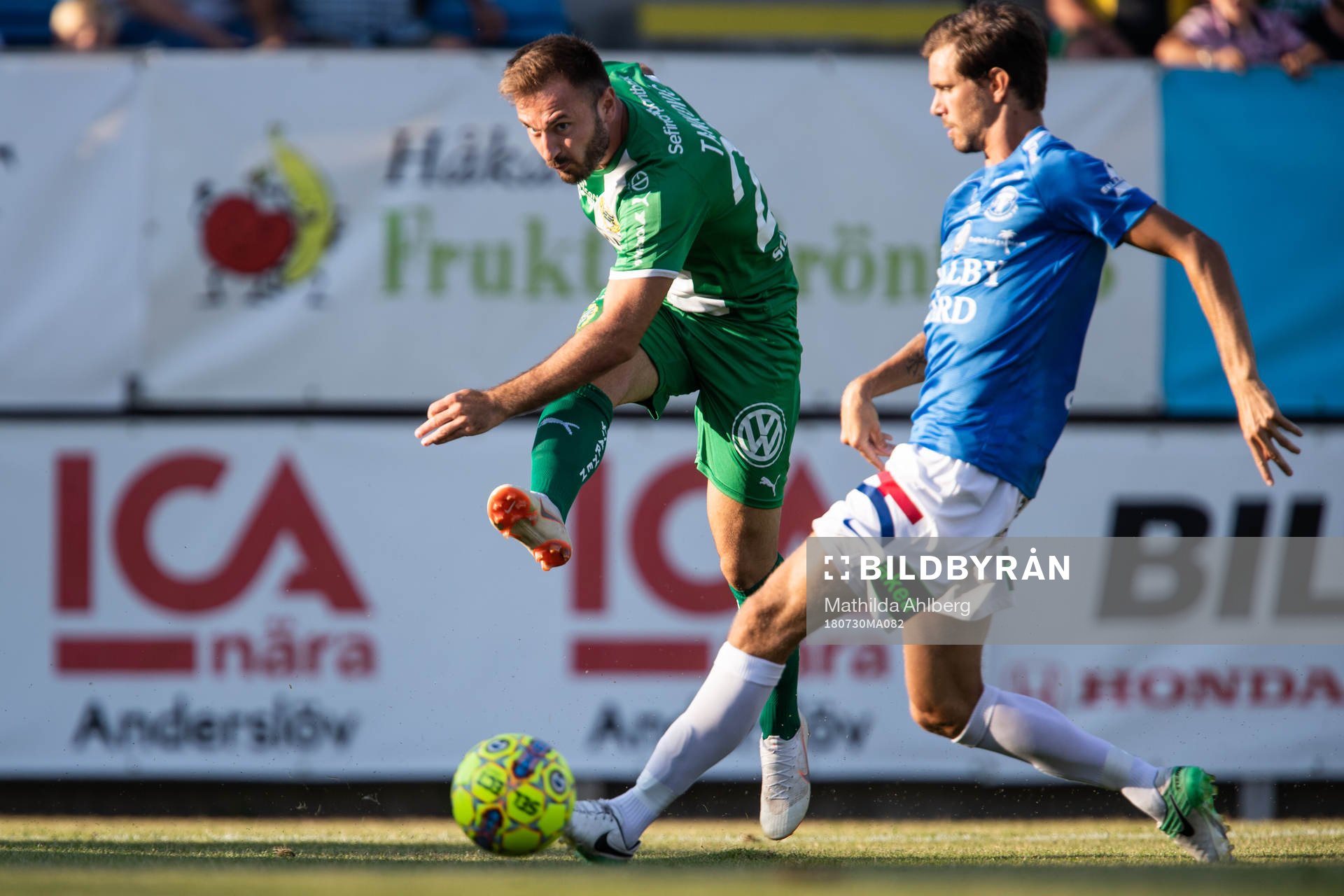 Hammarbys Muamer Tankovic och Trelleborgs Zoran Jovanovic