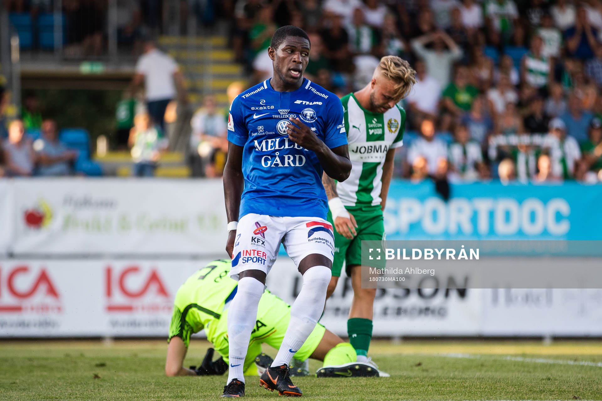Trelleborgs Kofi Sarkodie deppar