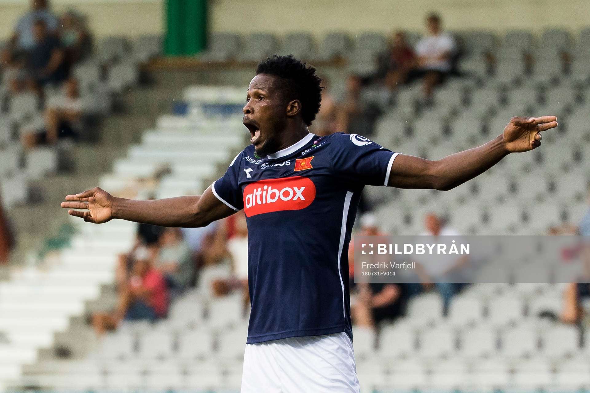 Usman Sale of Viking looks dejected